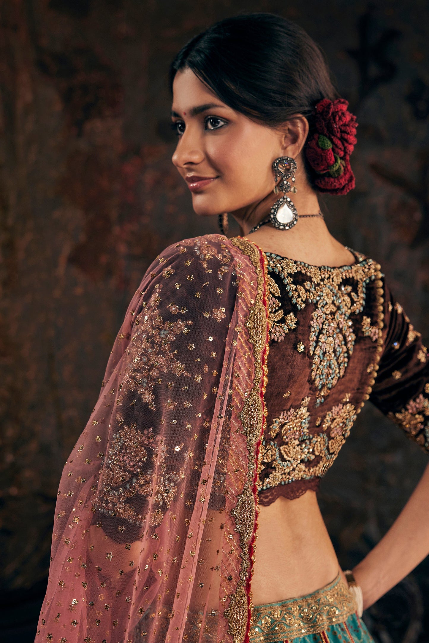 Turquoise Blue Lehenga