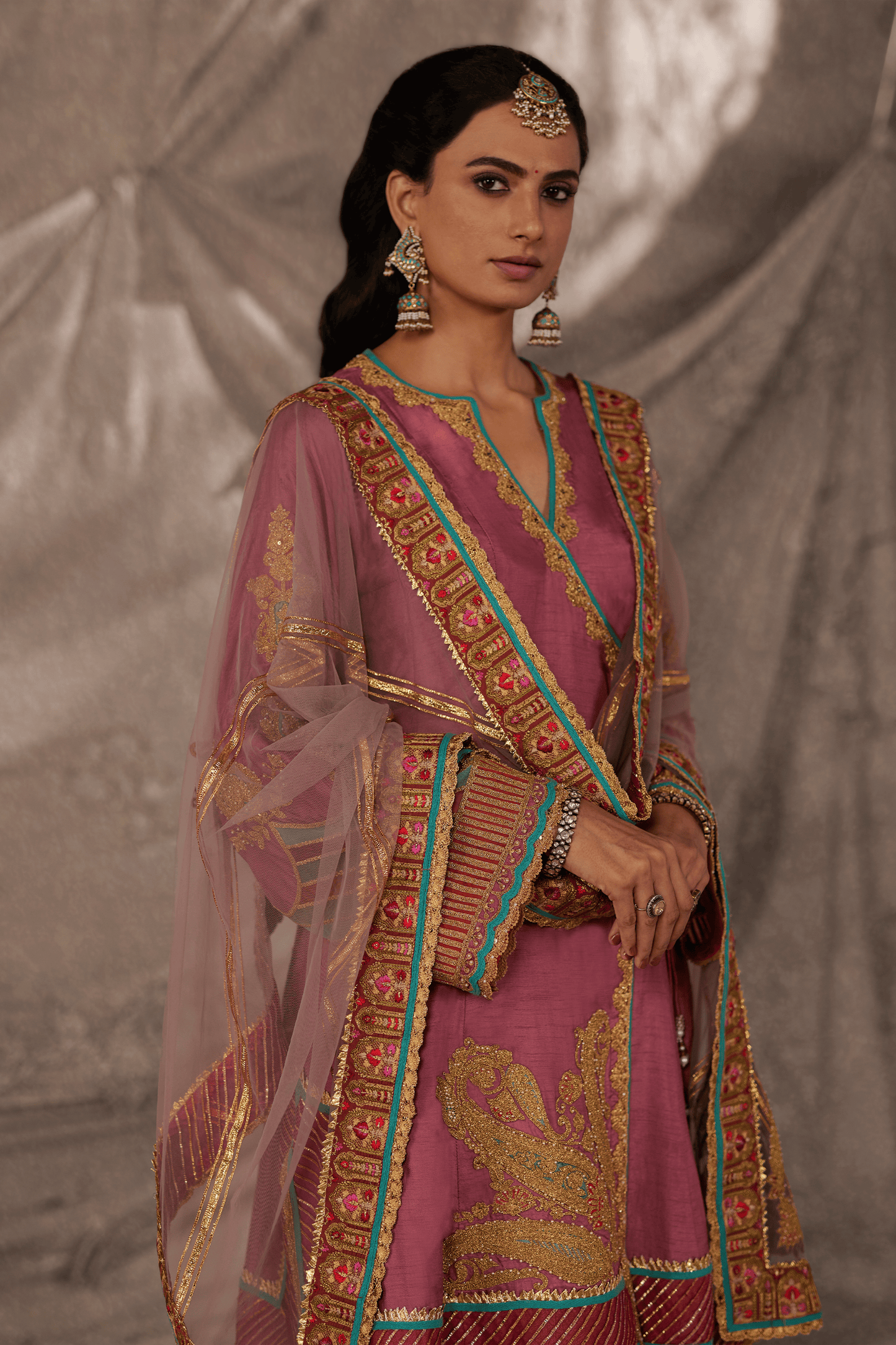 Vintage Pink Kurta Set