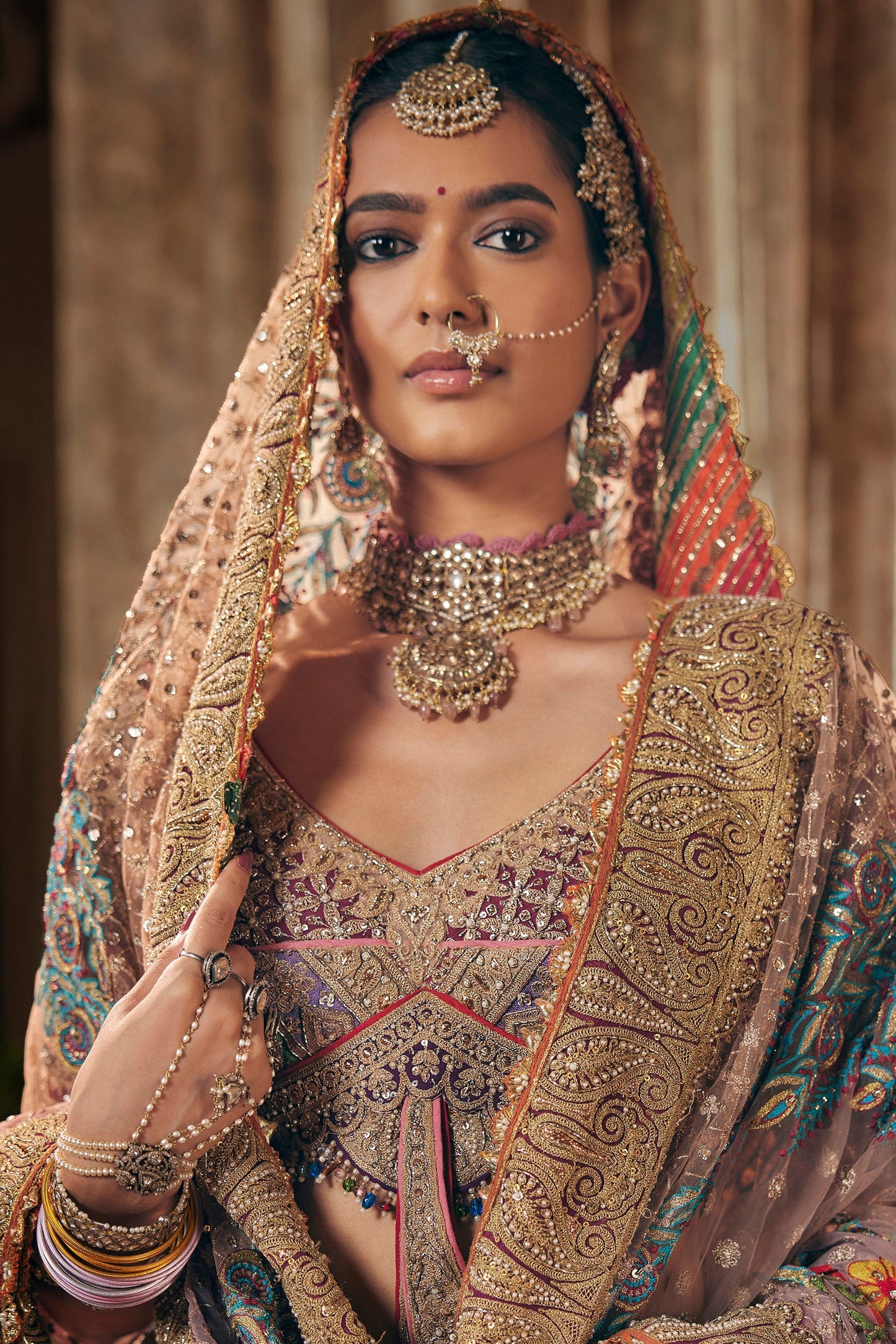 Earthy Toned Multi-Hued Lehenga