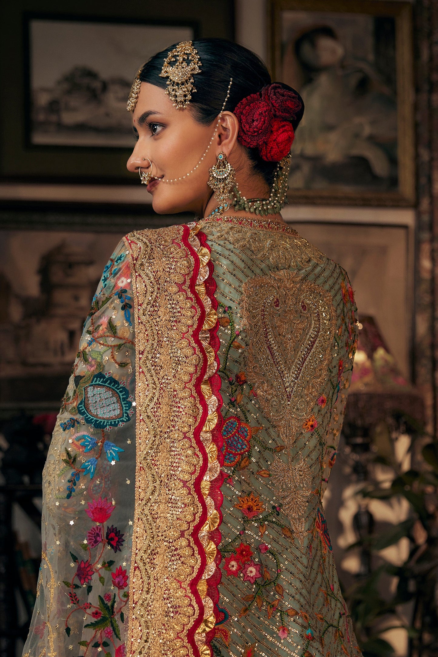 Pale Blue Kurti-Sharara Set