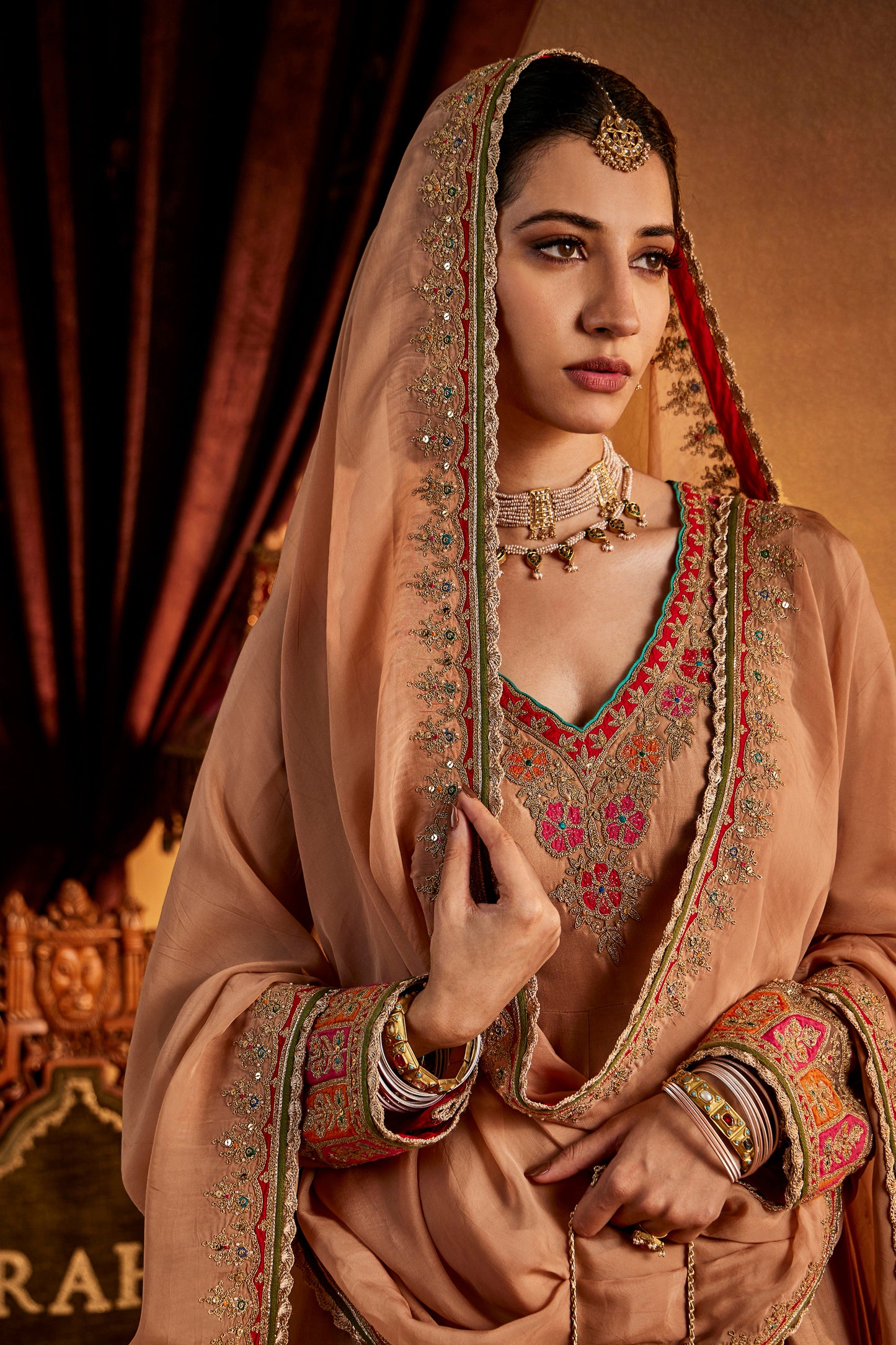 Cinnamon Silk Kalidar Set