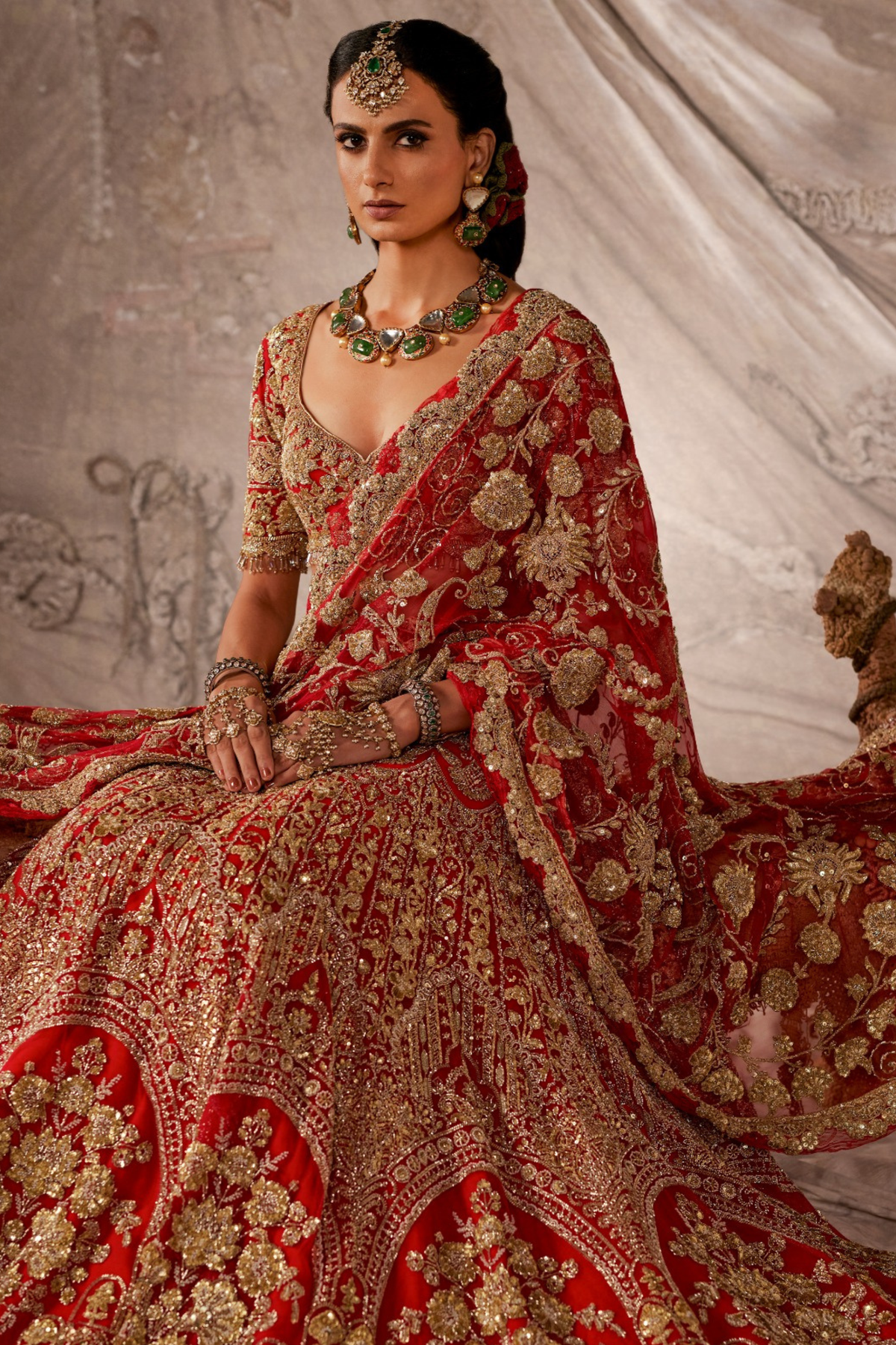 Scarlet Red Lehenga