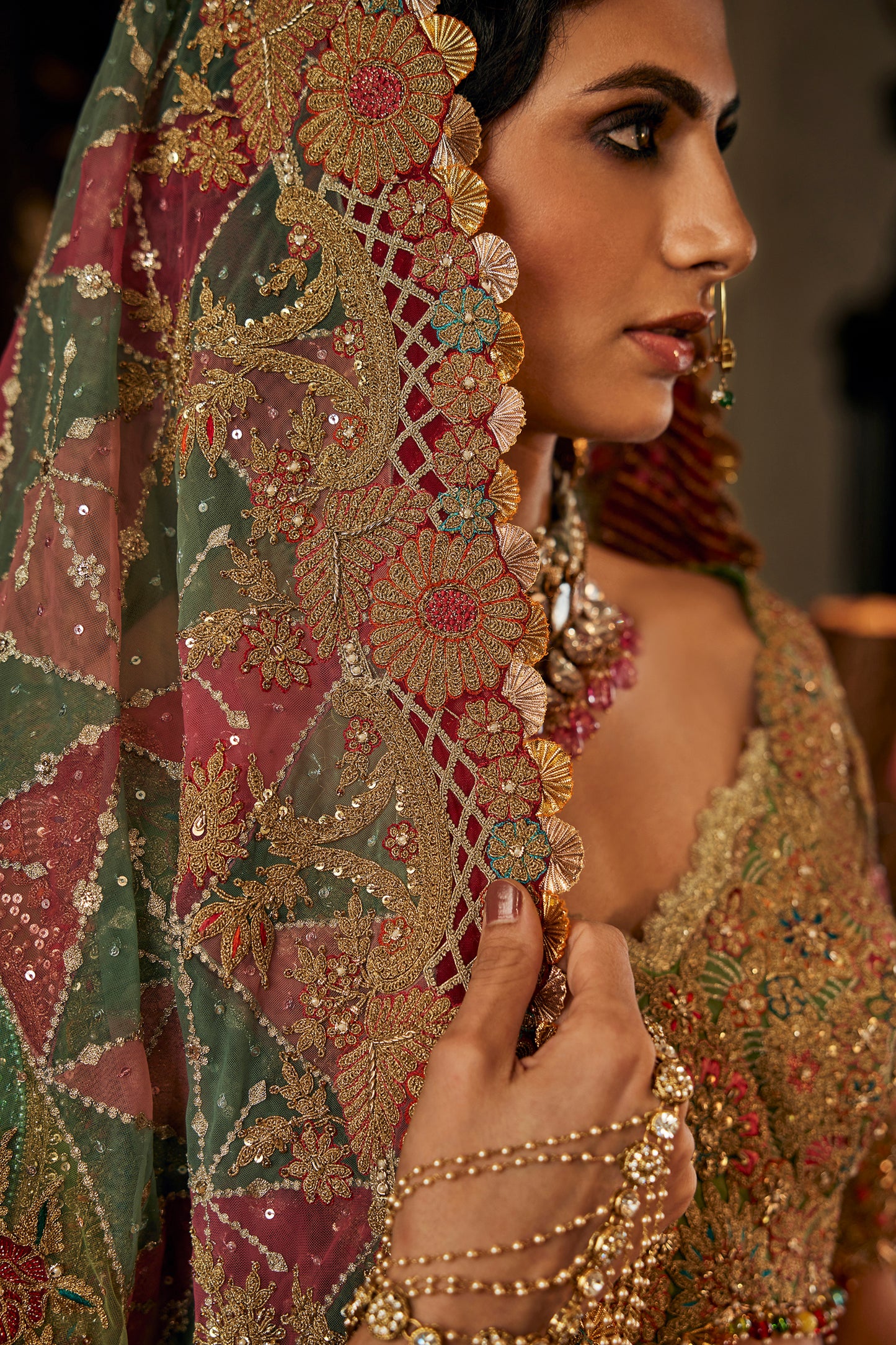 Occidental Seafoam Lehenga