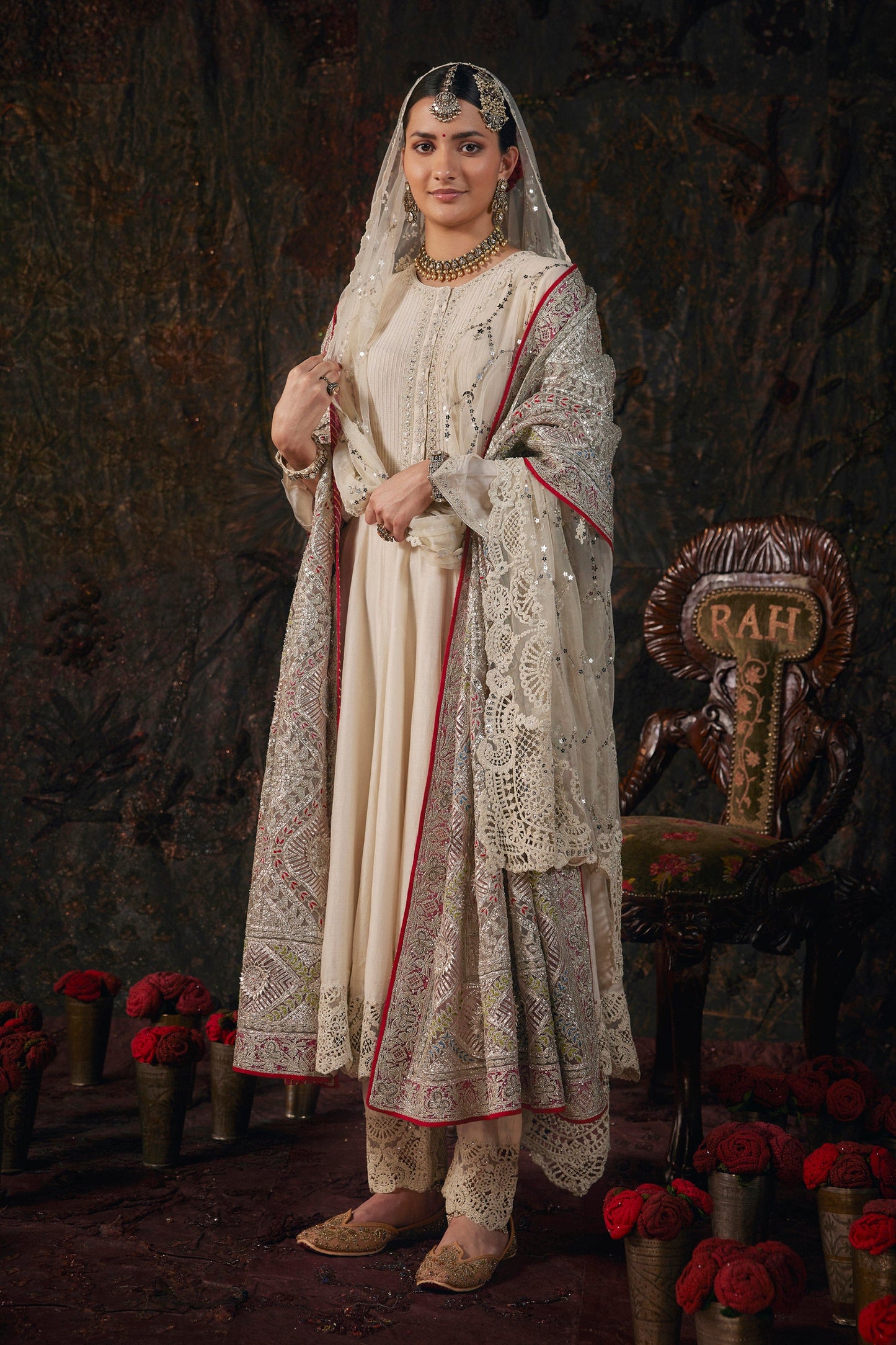 Pristine Ivory Kalidar Set