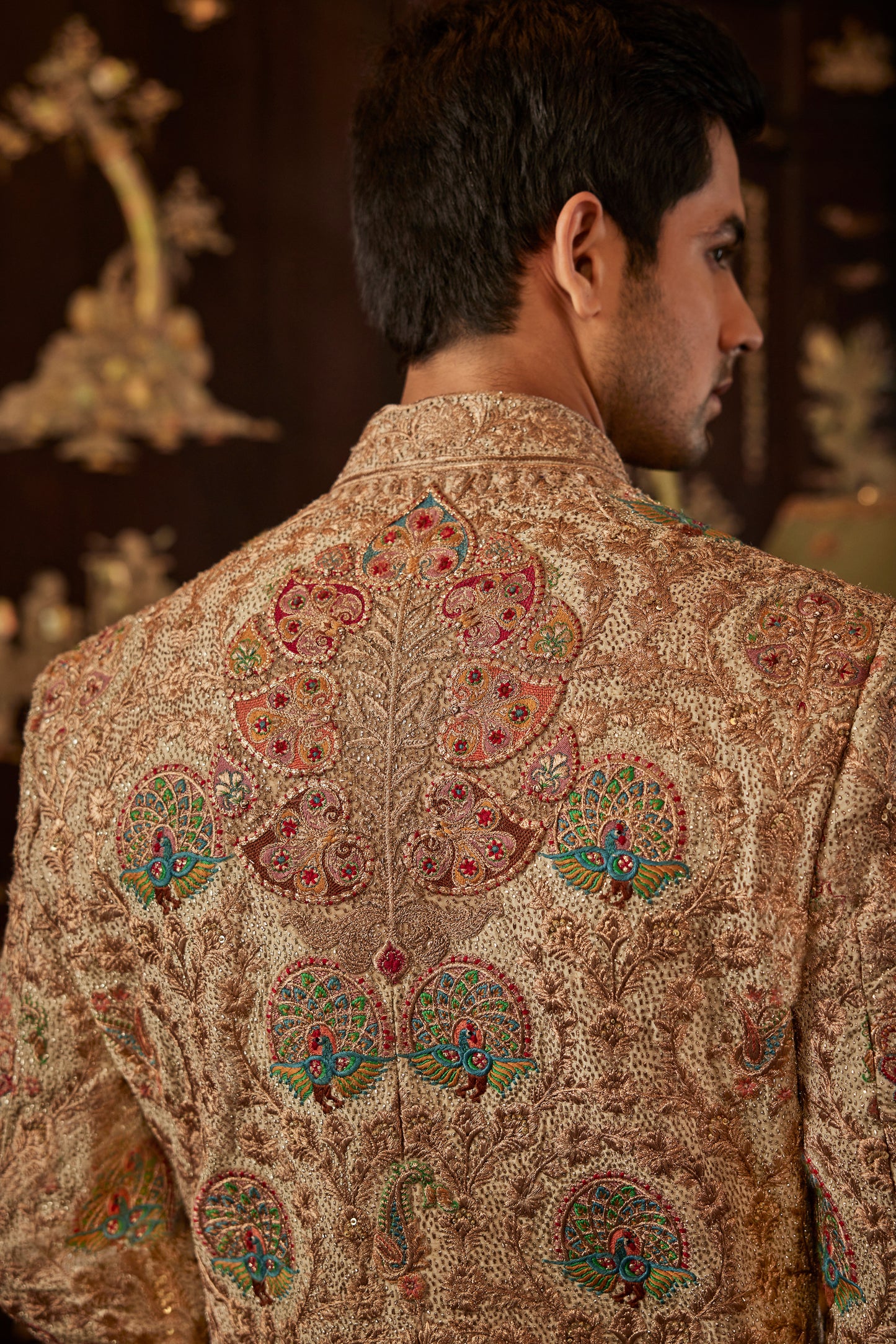 Mughal Miniature Art Sherwani