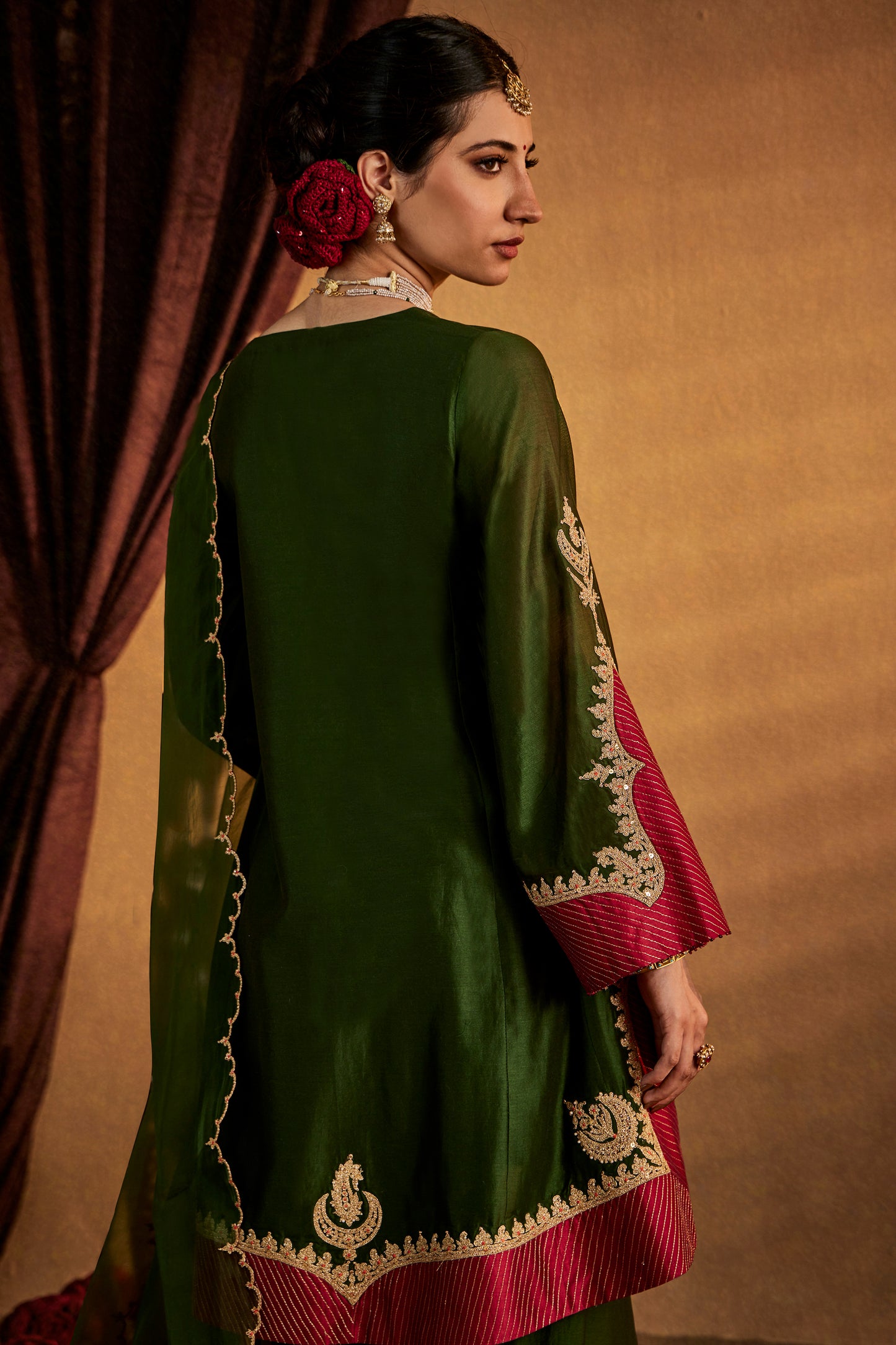 Deep Green Kurta Set
