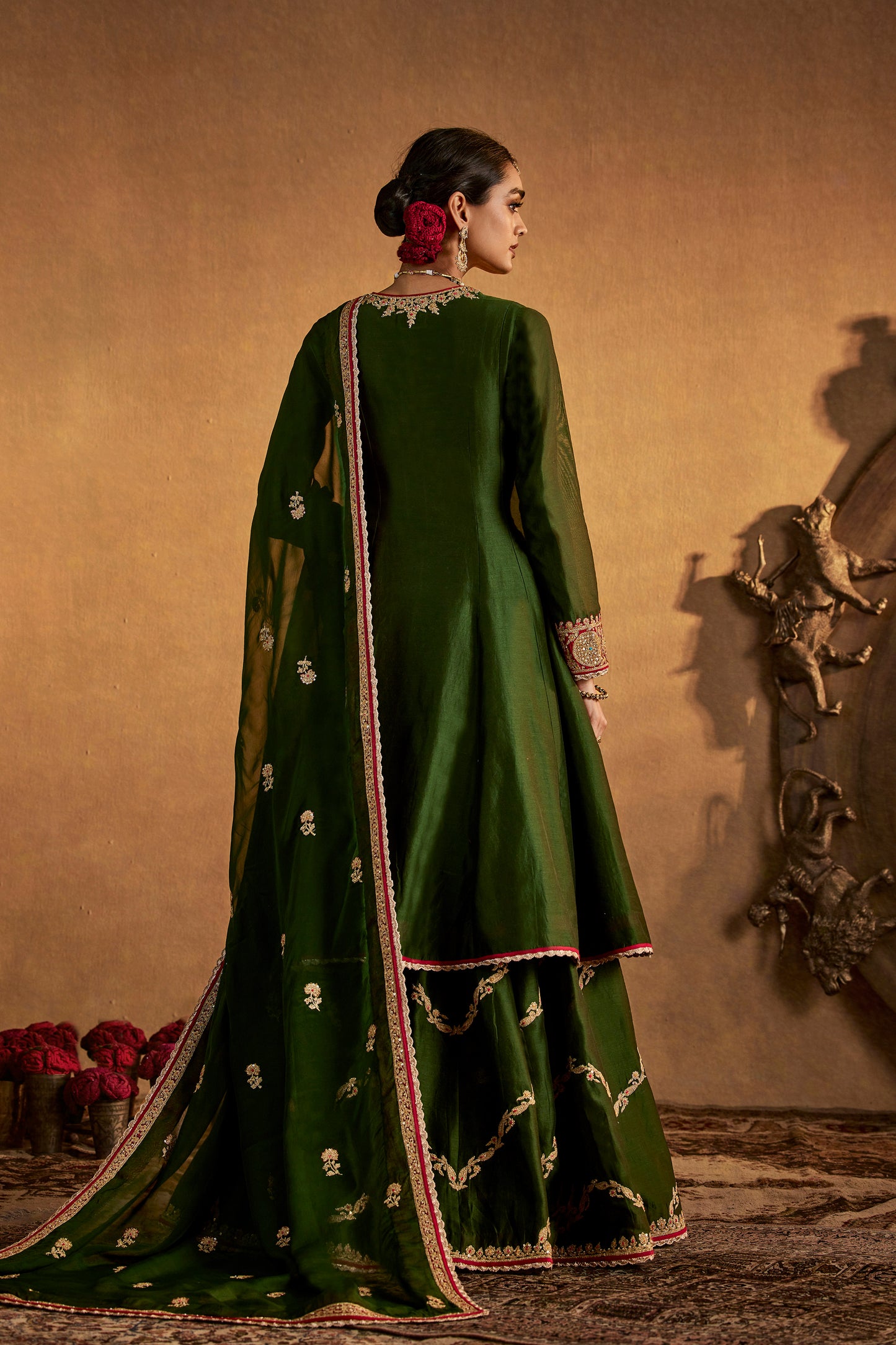 Juniper Green Sharara Set