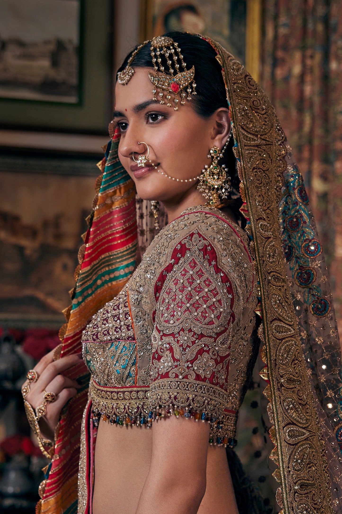 Ethereal Earthy Toned Multi-Hued Lehenga