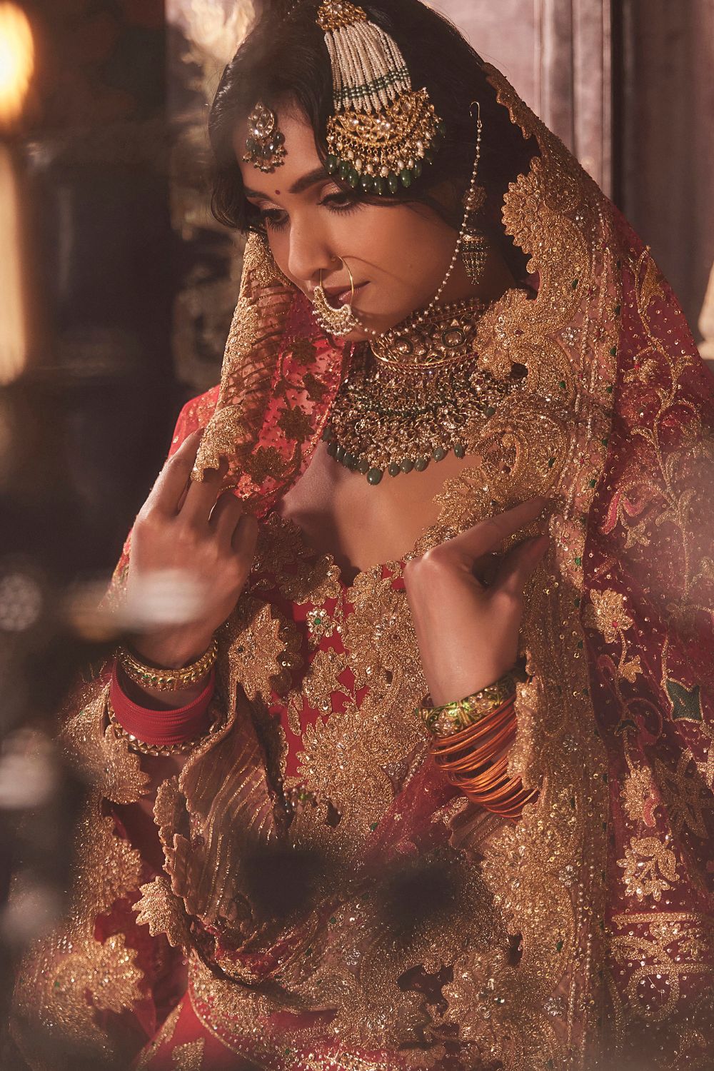 Deep Red Lehenga Set