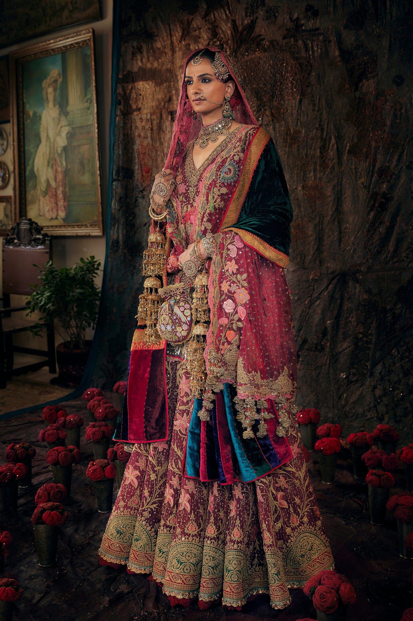 Ruby Pink Kurti-Sharara Set