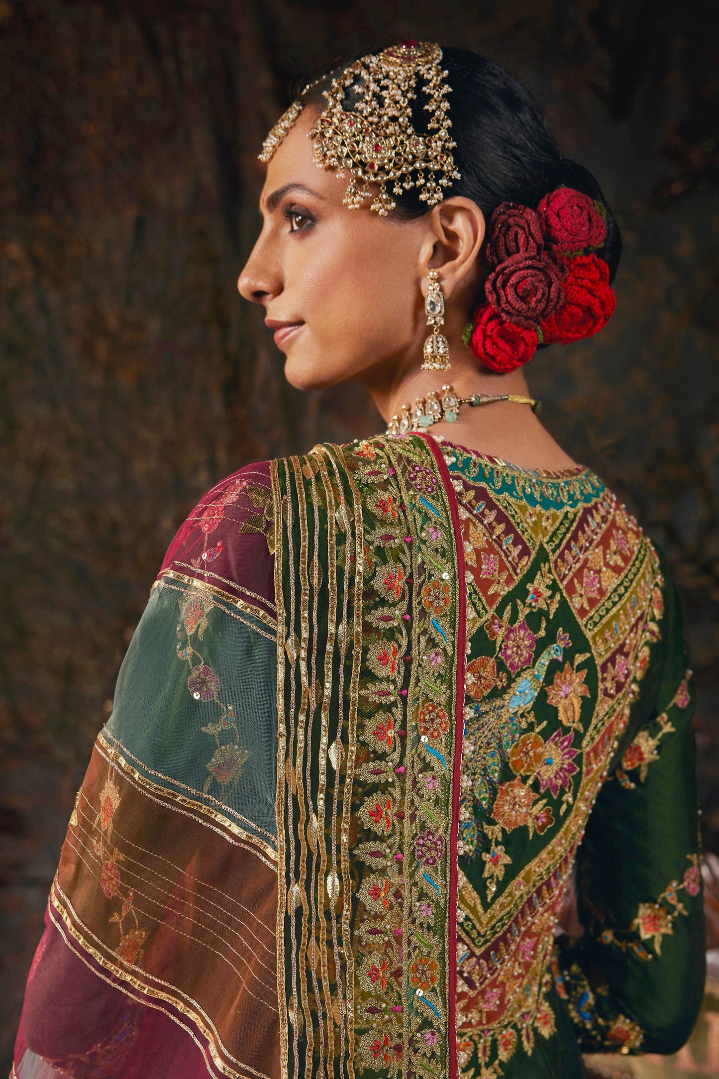 Forest Green Kurti-Sharara Set