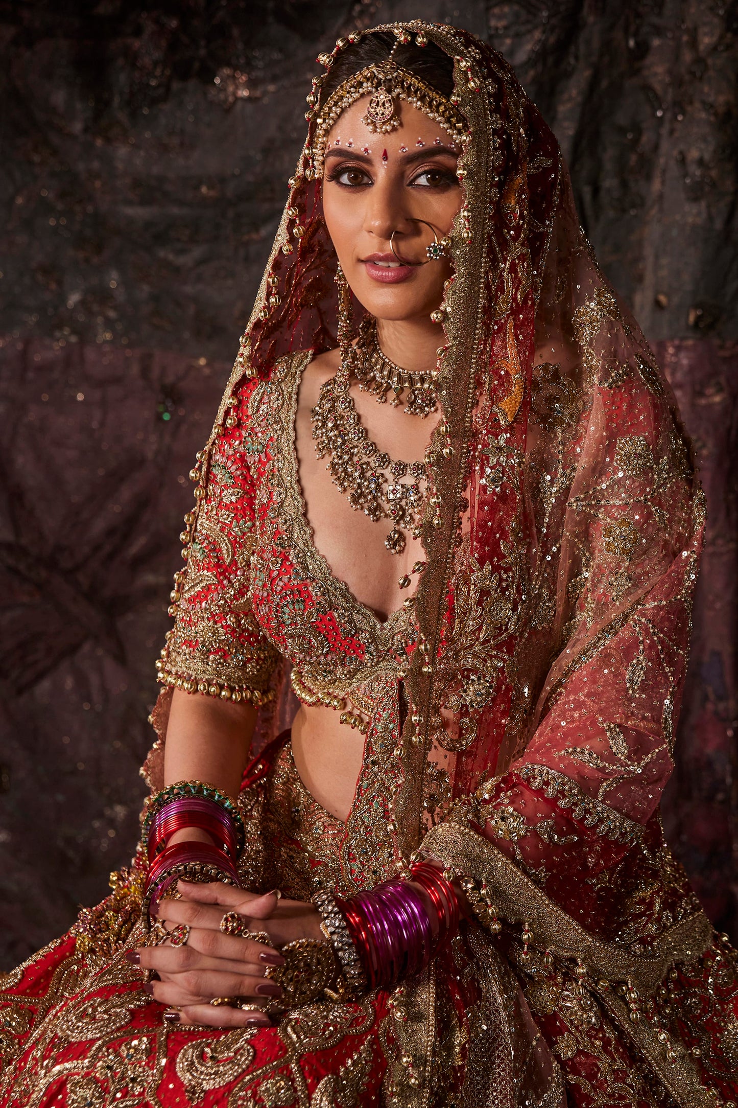 Lush Red Silk Lehenga