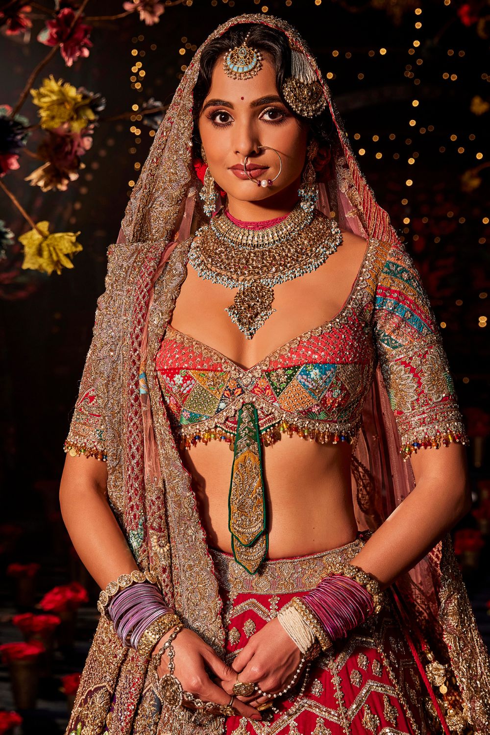 Pomegranate Vase of Plenty  Lehenga Set