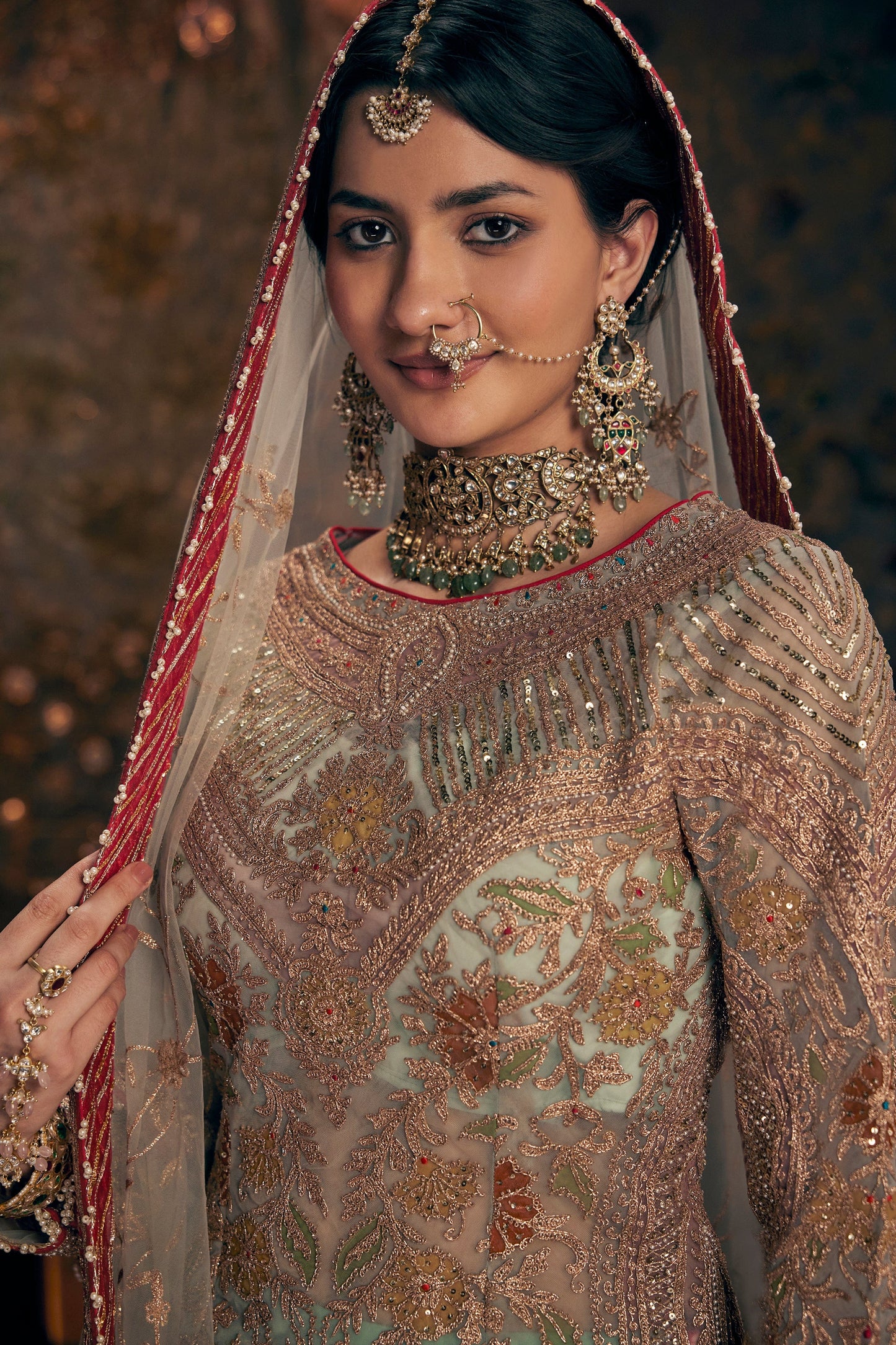 Ice Blue Kurta-Sharara Set
