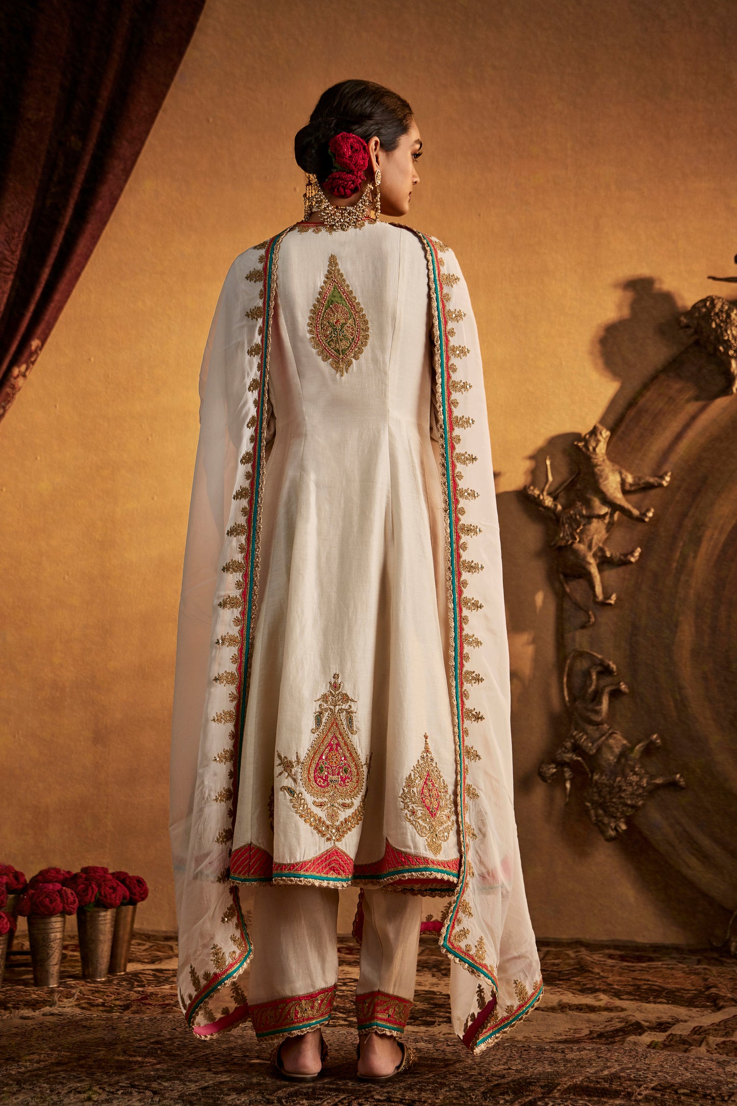 Ivory Kalidar Salwar Set
