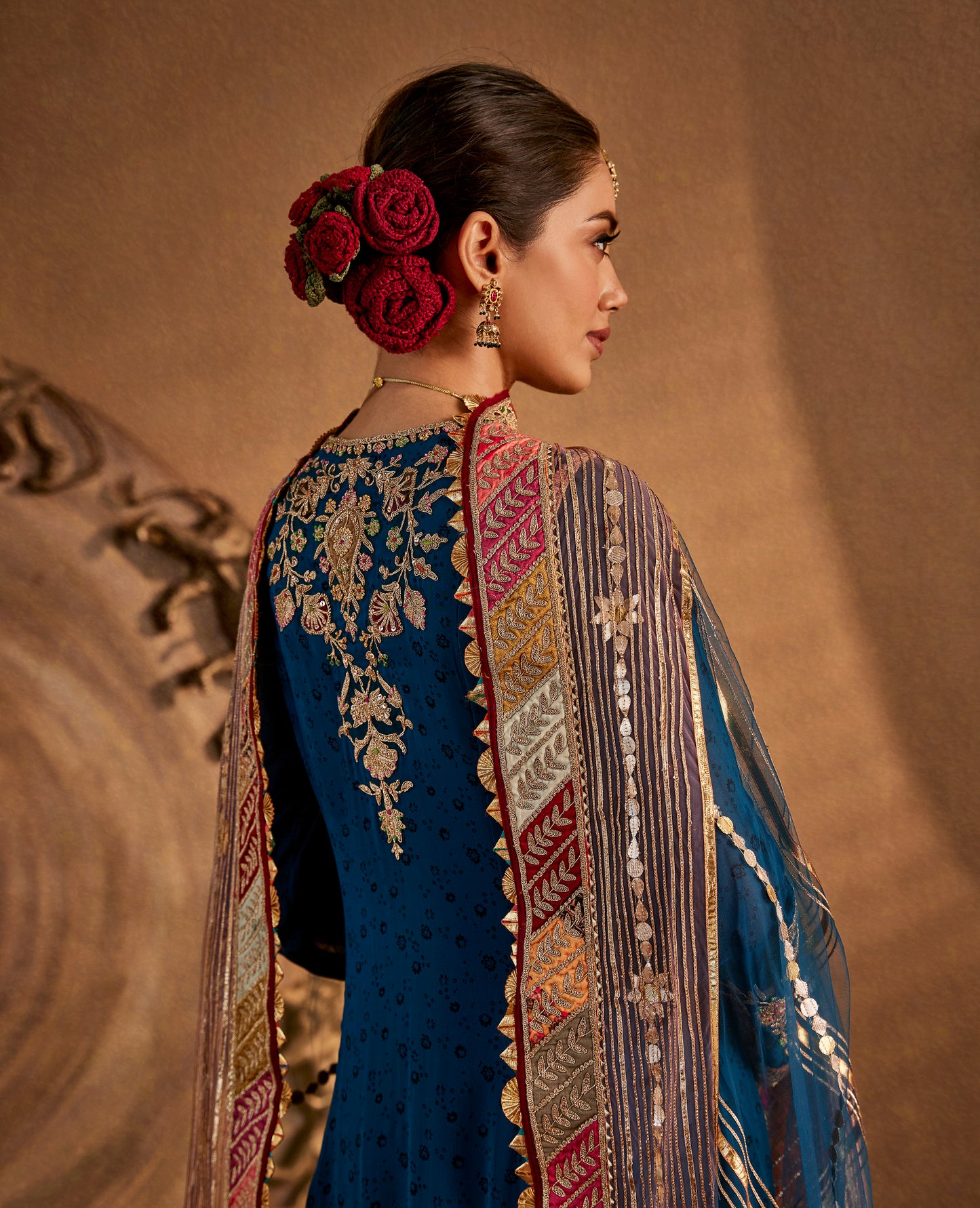 Teal Blue Kurta-Sharara Set