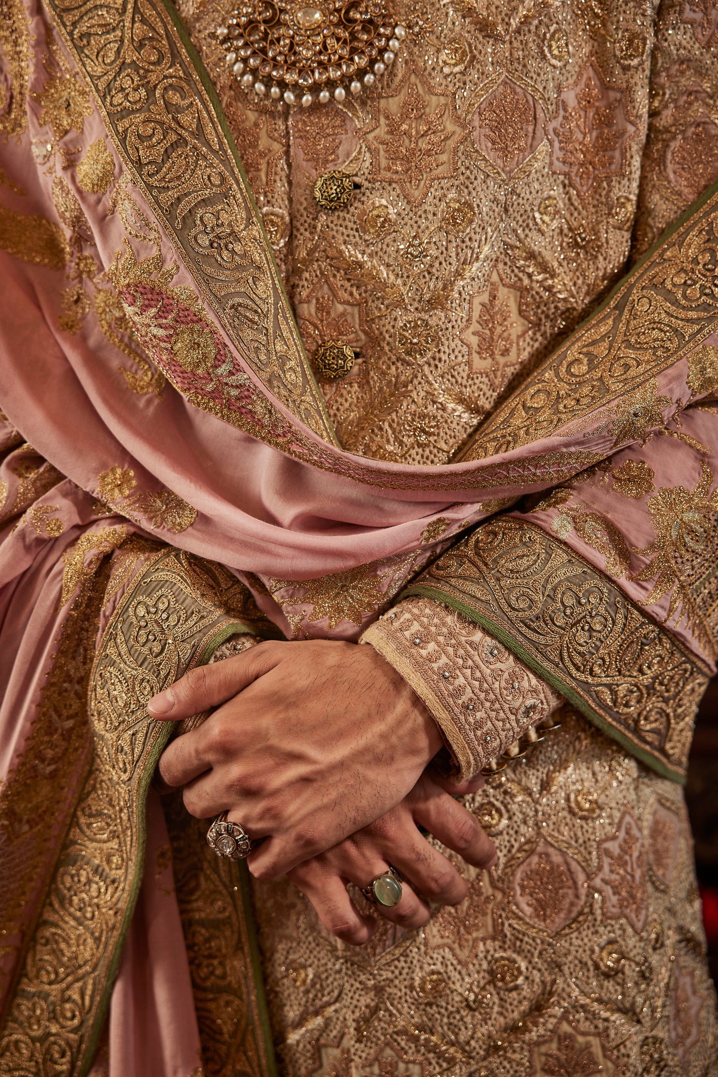 Ivory Prachin-Kari Sherwani