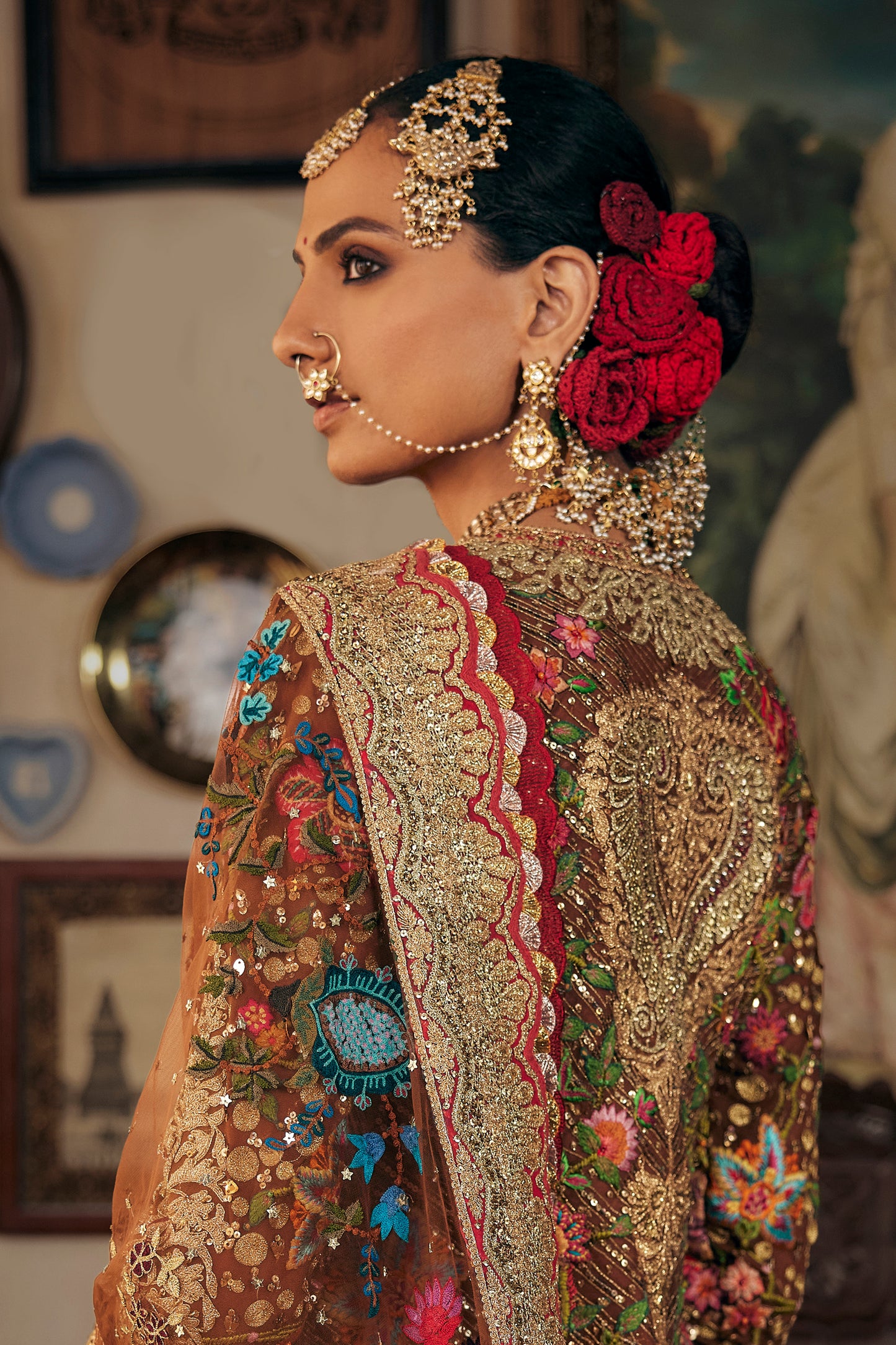 Earthy Cinnamon Sharara Set