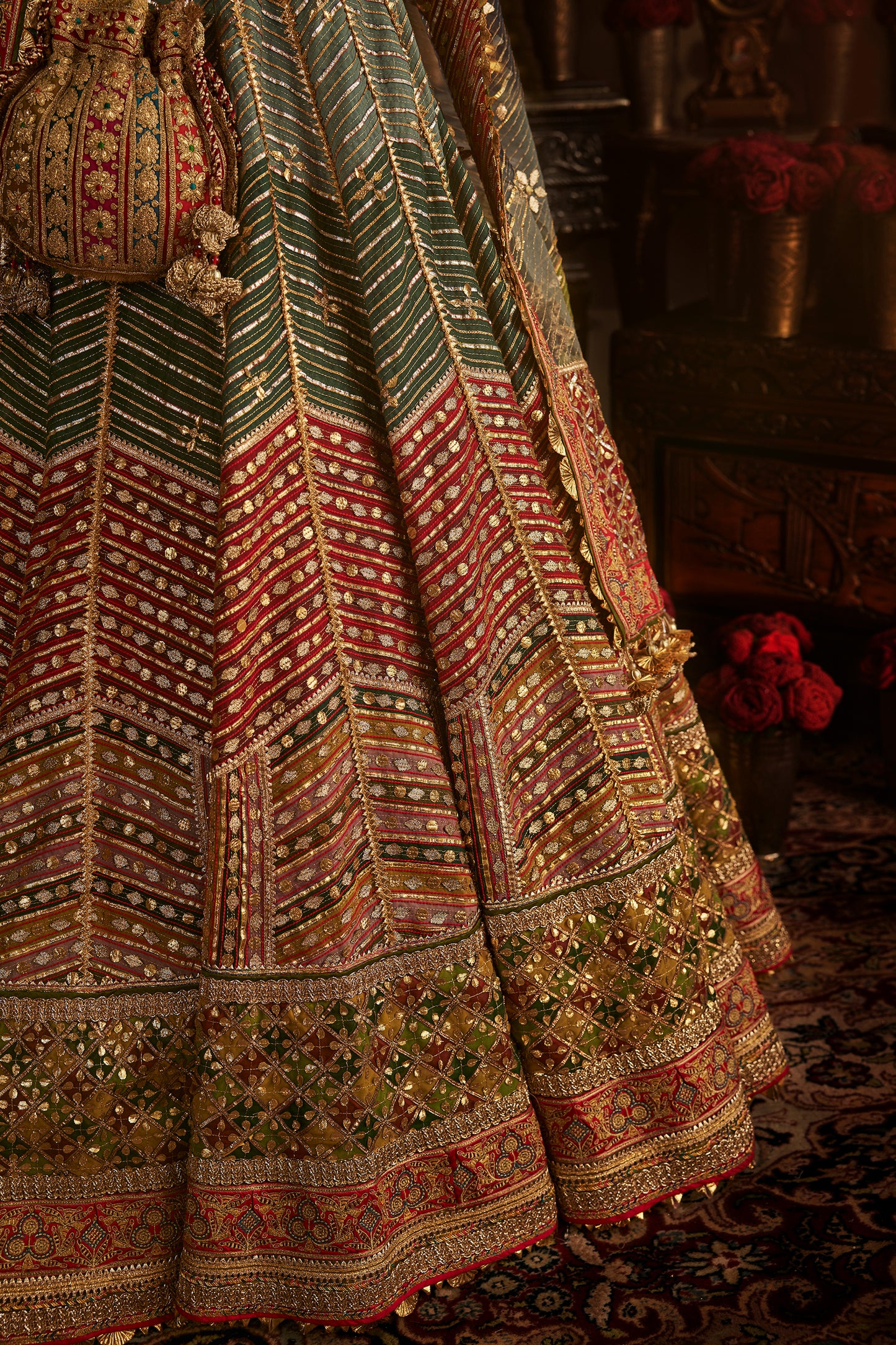 Multi-Hued Gota Lehenga