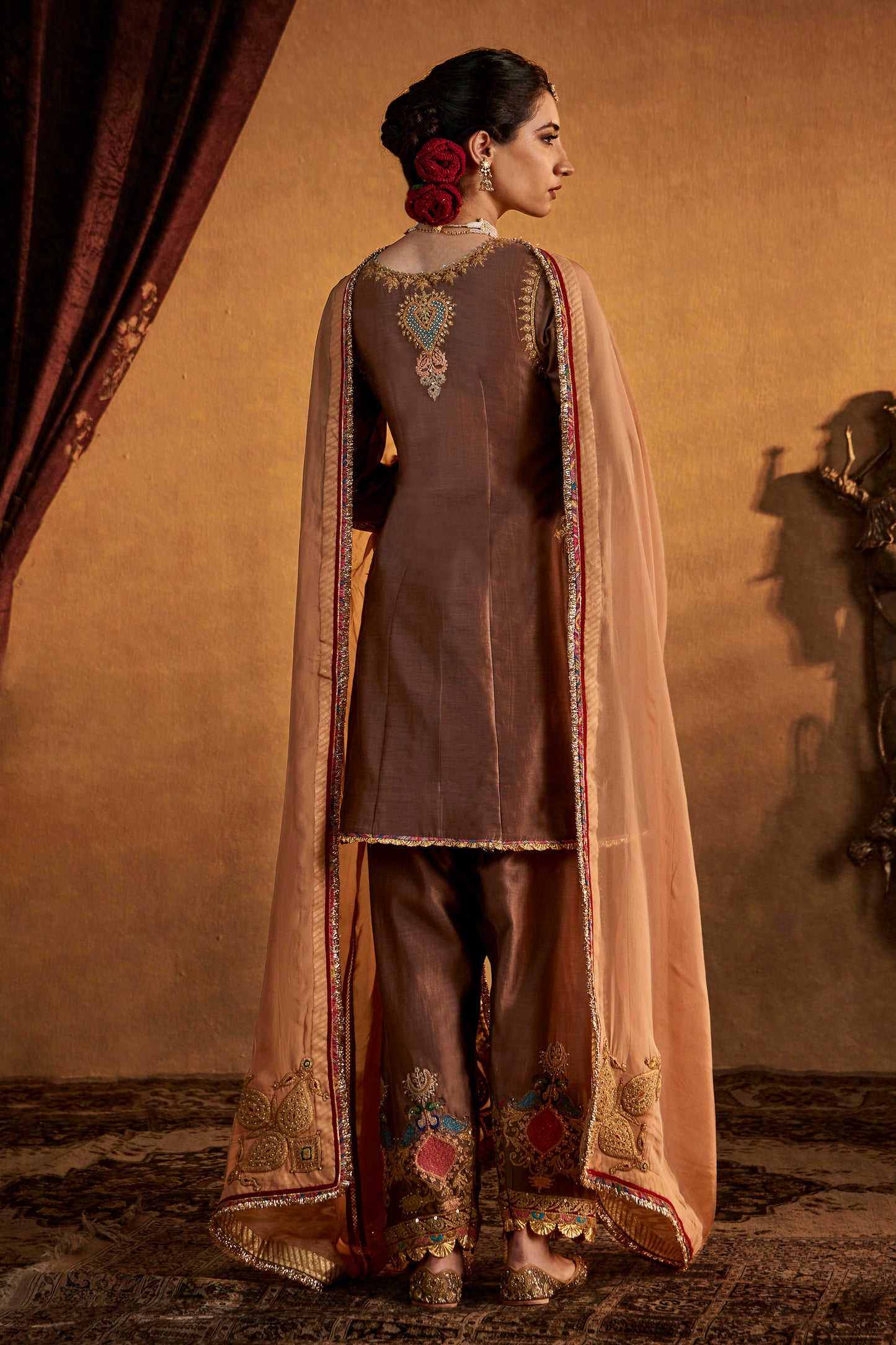 Pecan Brown Kurta Set
