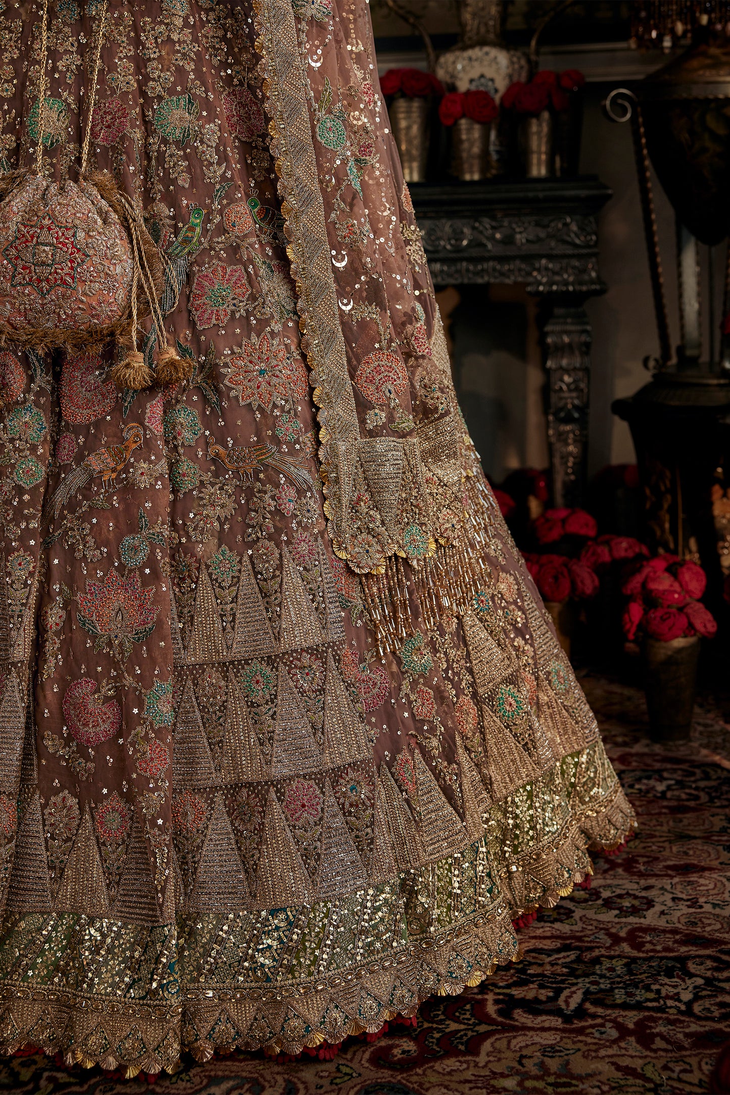 Earthy Art Deco Lehenga