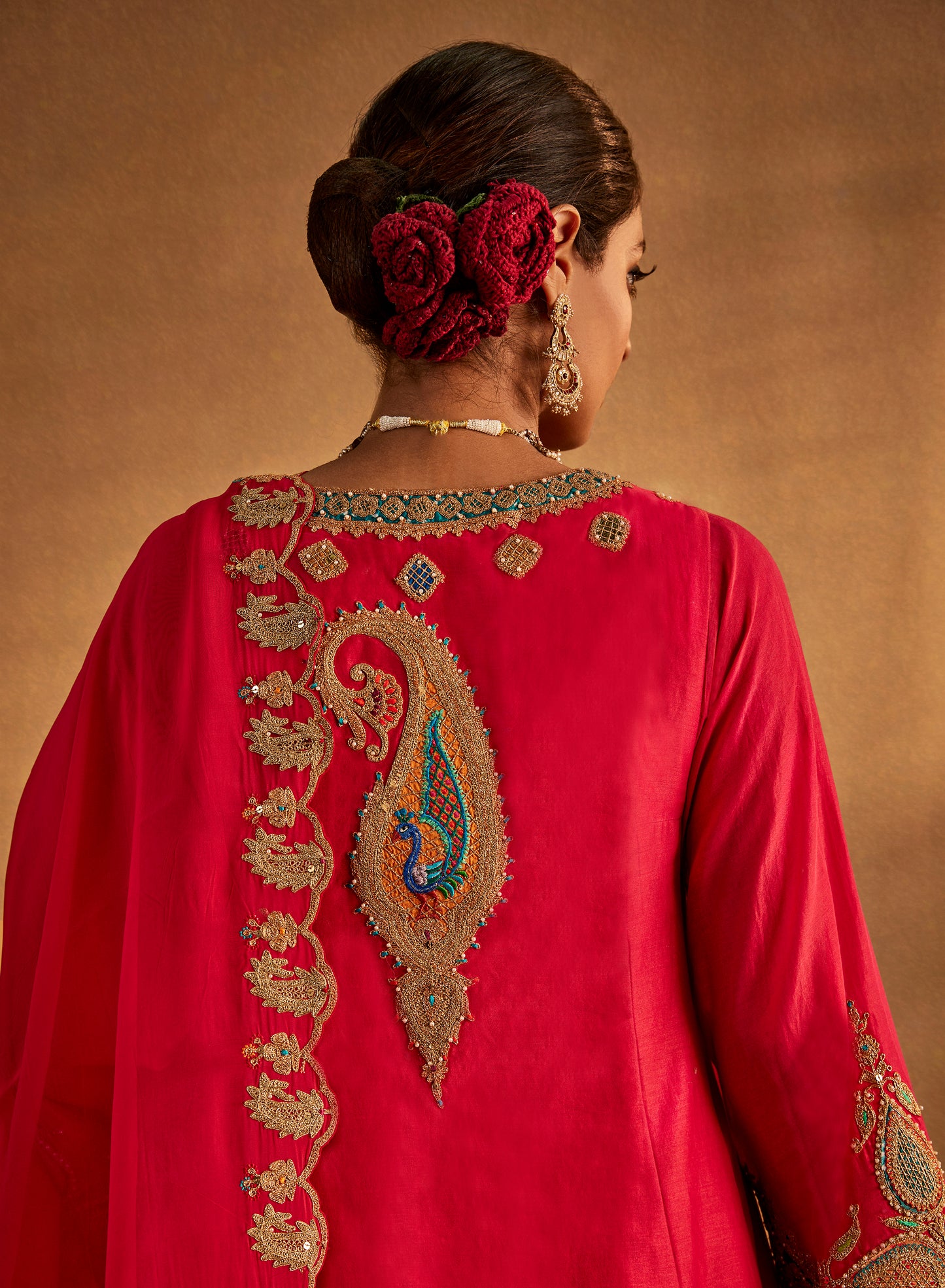 Hot Pink Sharara Set