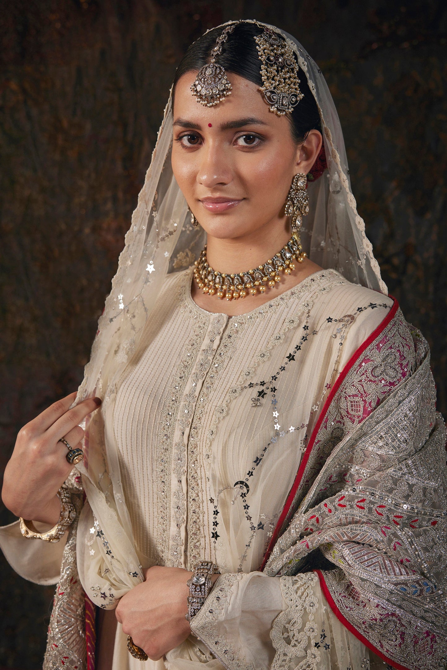 Pristine Ivory Kalidar Set