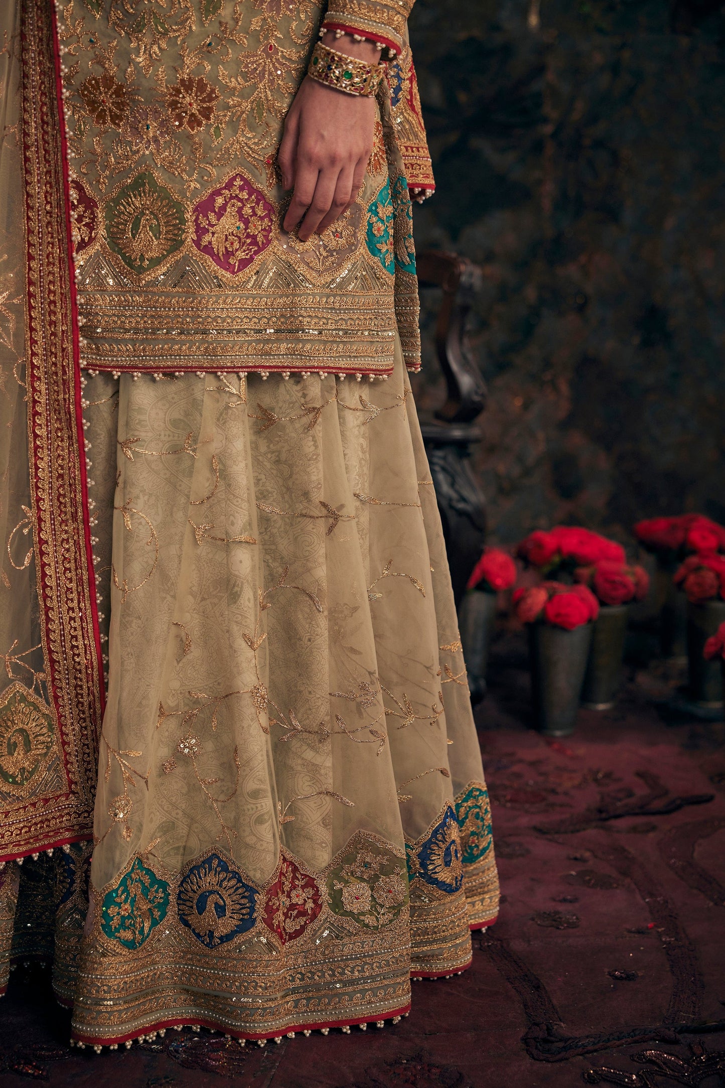 Pale Green Kurta-Sharara Set