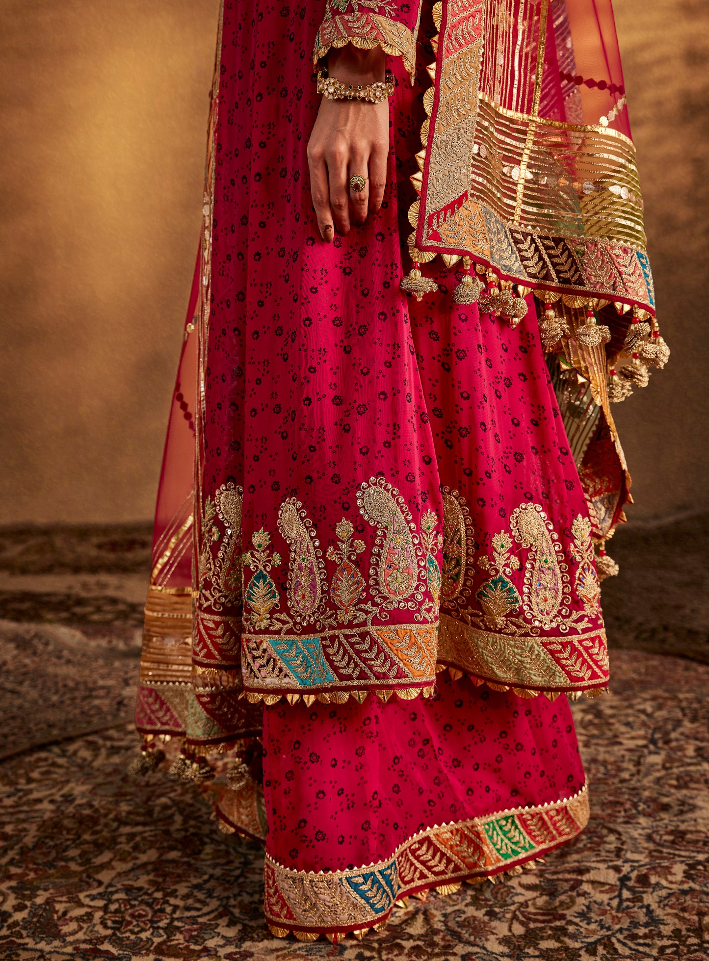 Deep Pink Kurta-Sharara Set