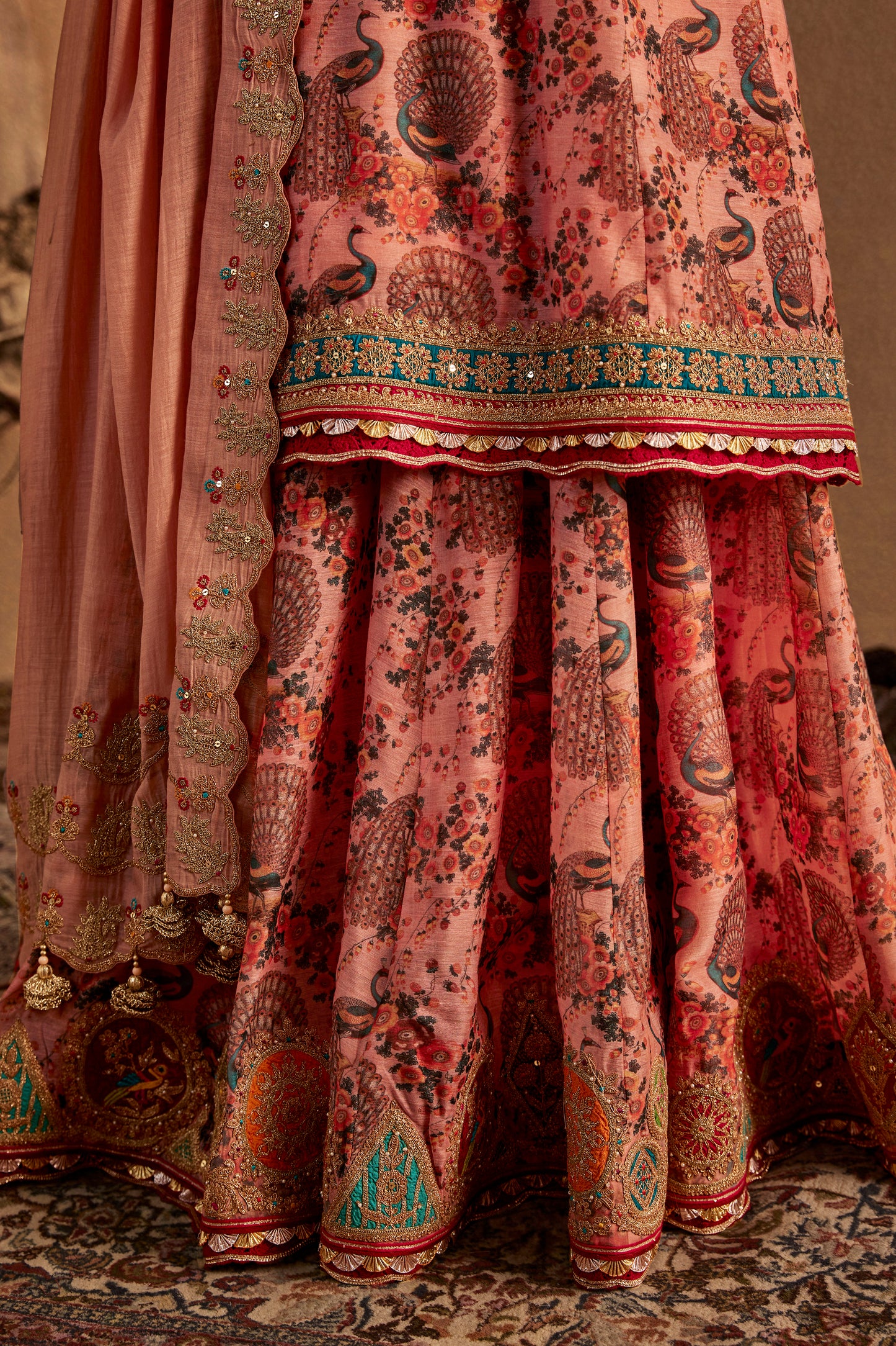 Blush Pink Sharara Set