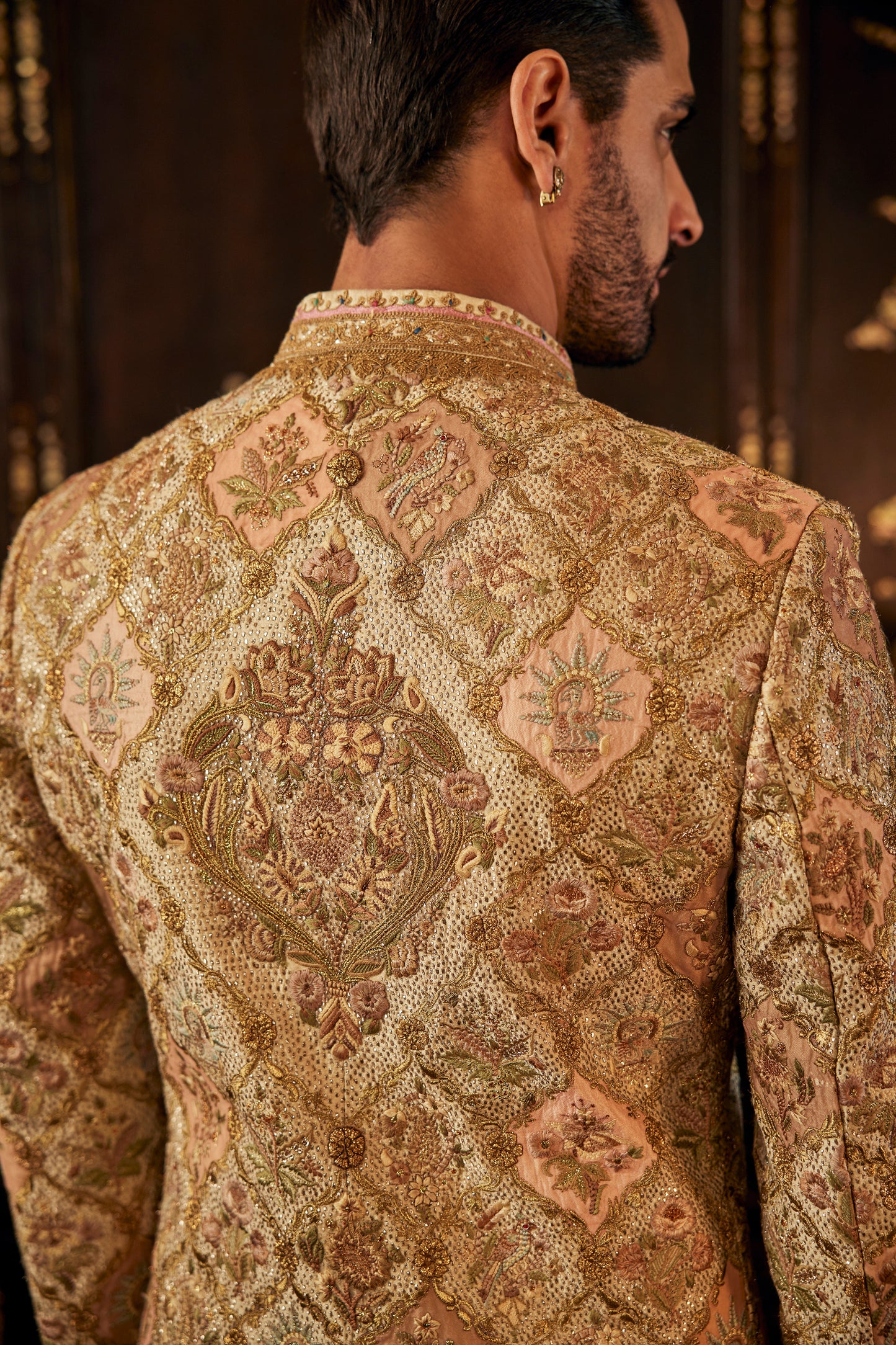 Ivory Mughalesque Sherwani