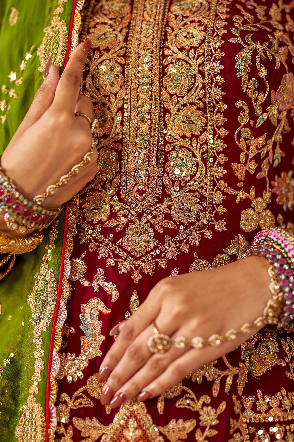 Maroon Kurta Set