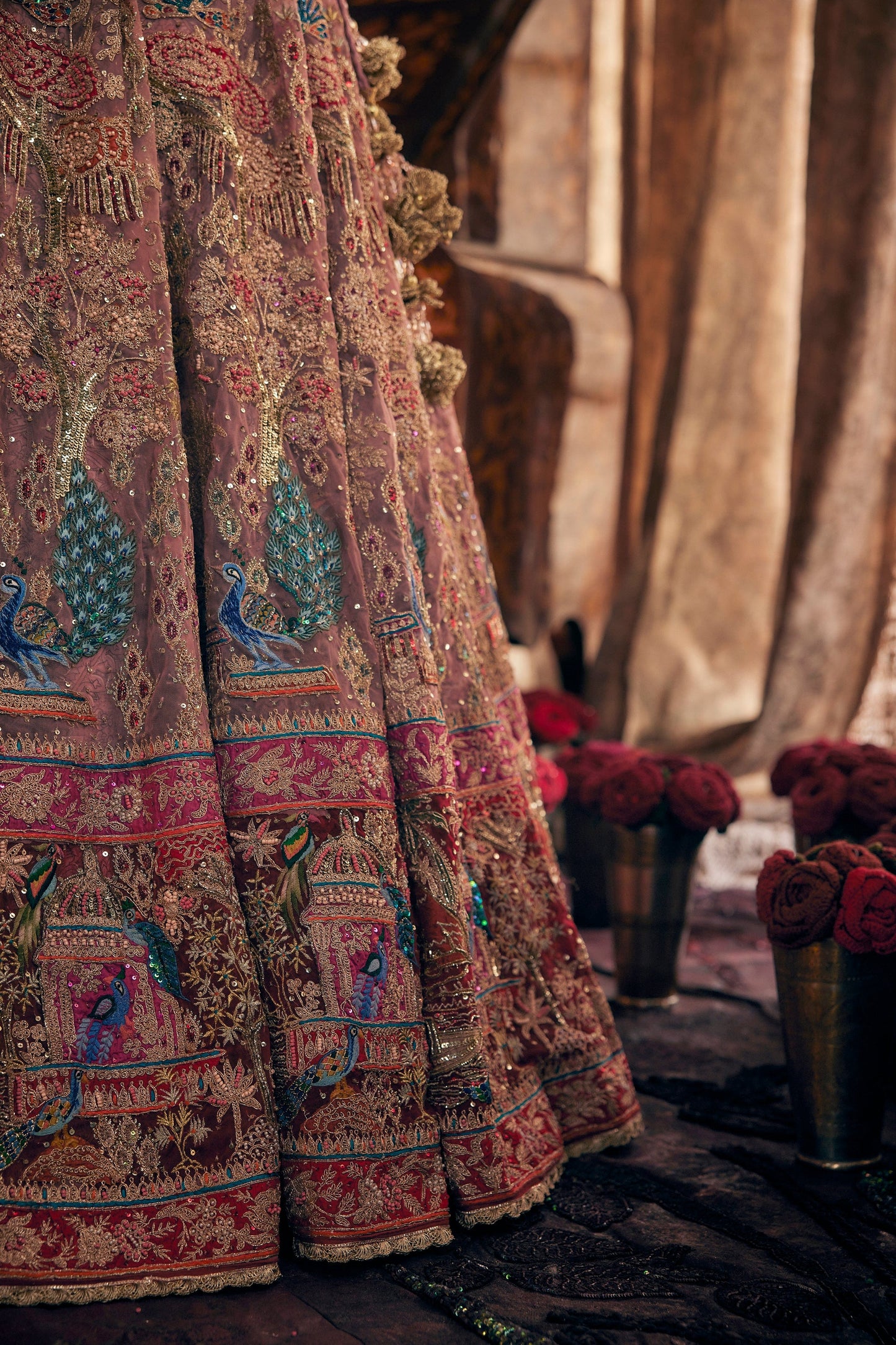 Blush Pink Embroidered Lehenga