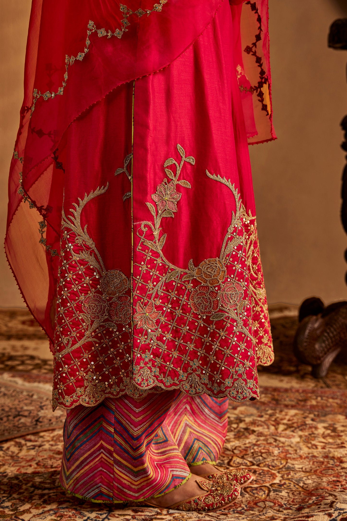 Rani Pink Kurta Set