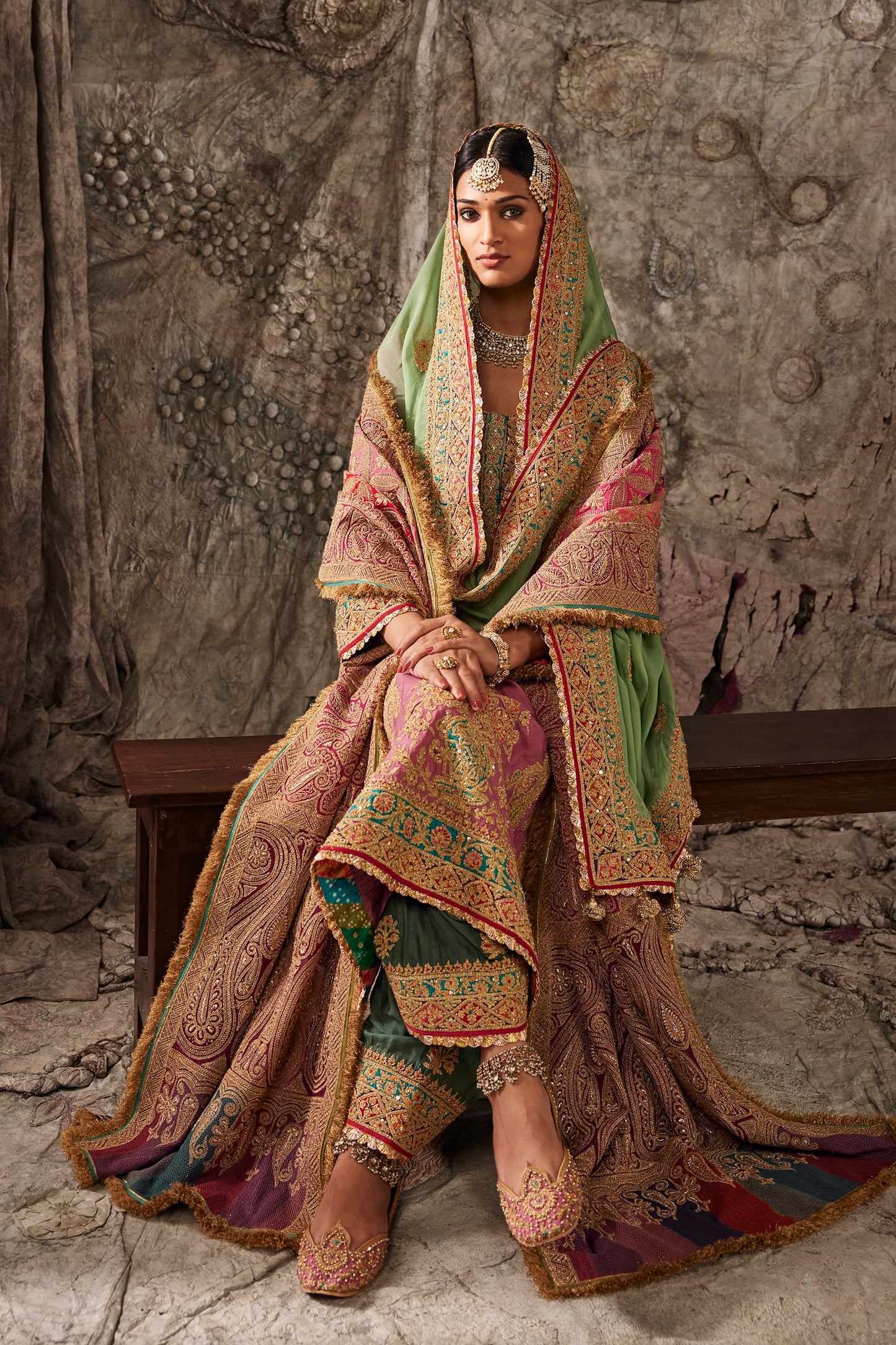 Earthy Pink Embroidered Kurta Set