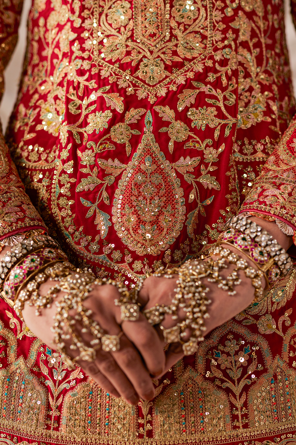 Garnet Red Kurta- Sharara Set