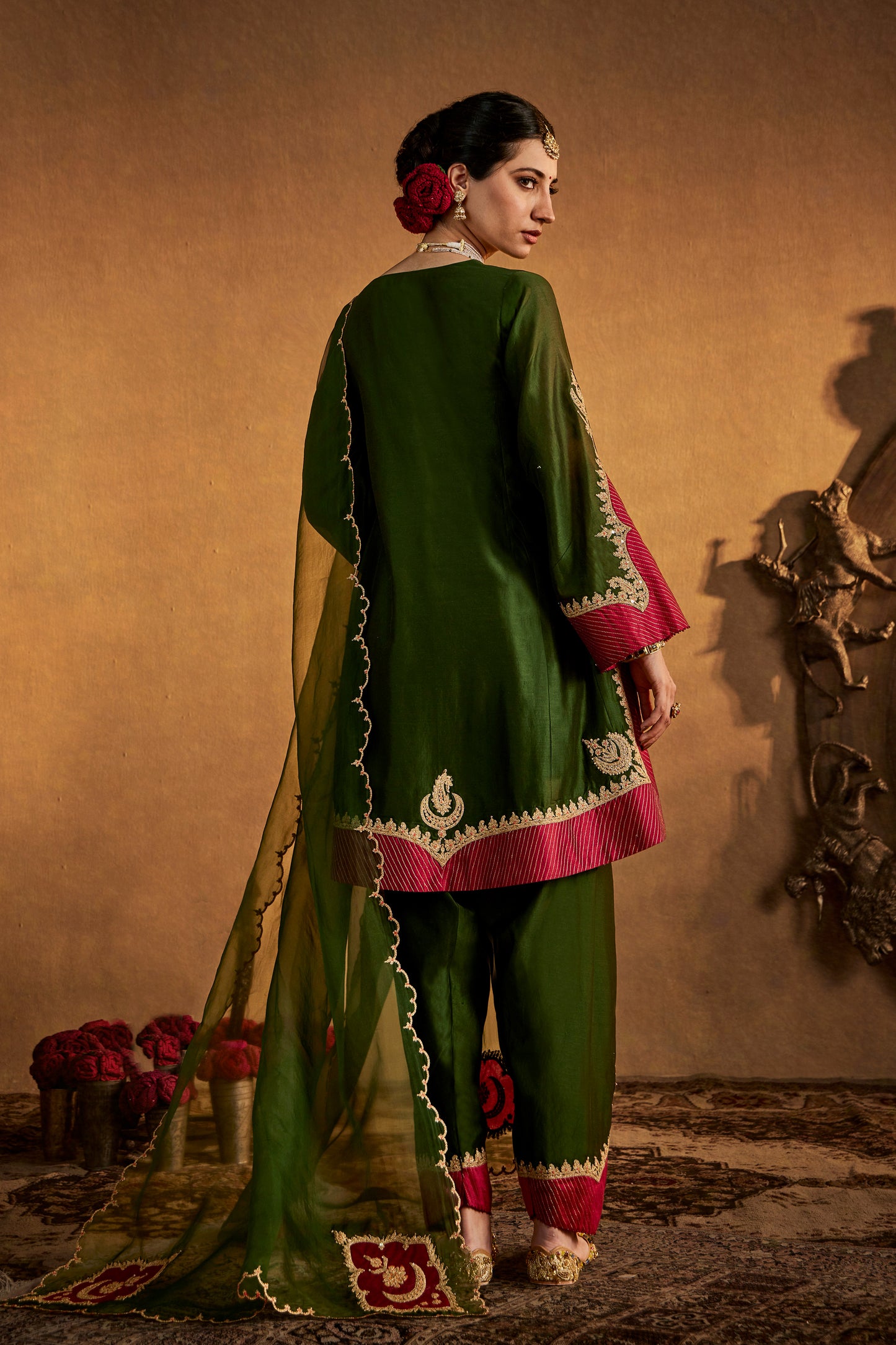 Deep Green Kurta Set
