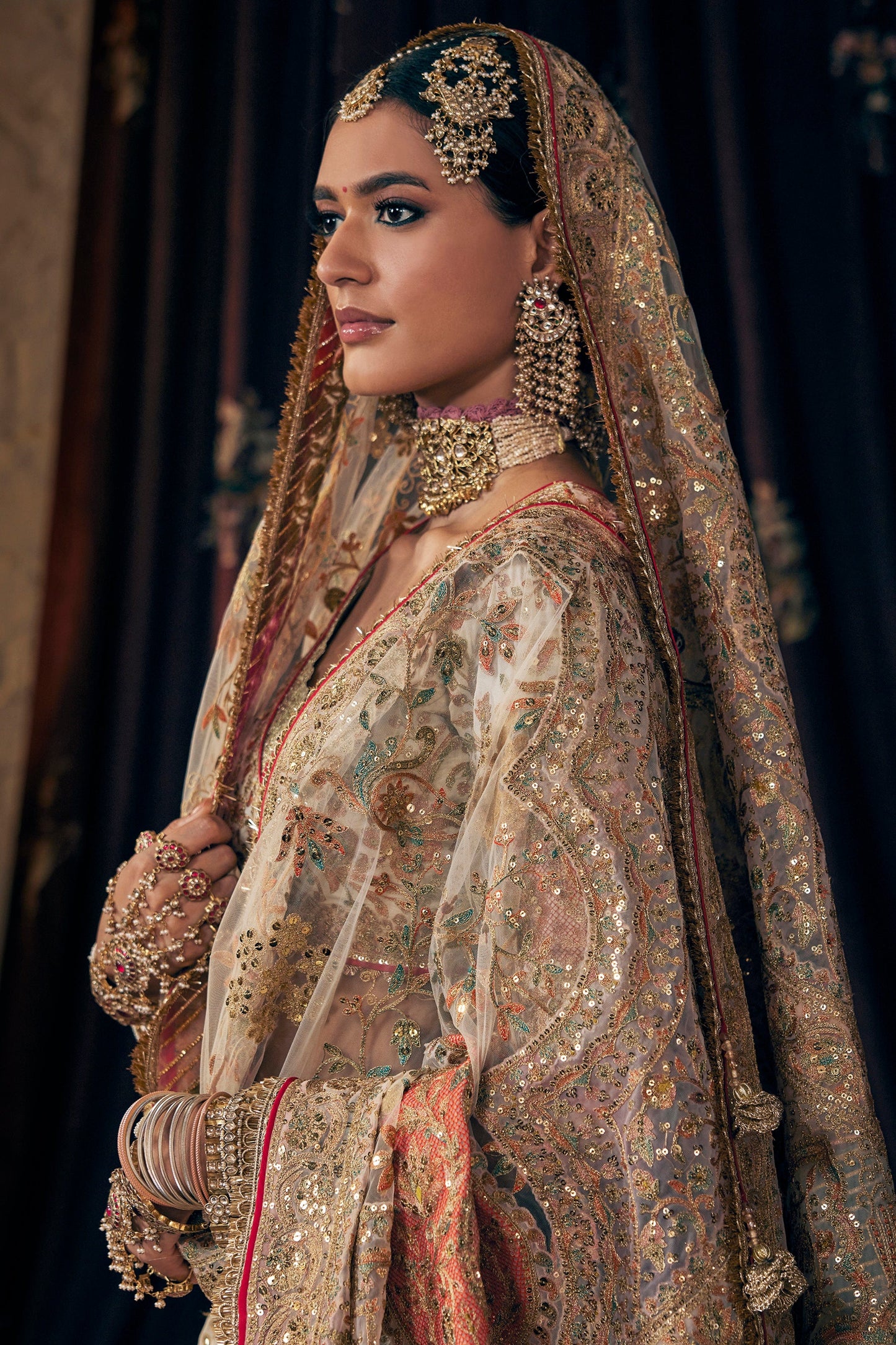 Pale Gilded Ivory Lehenga
