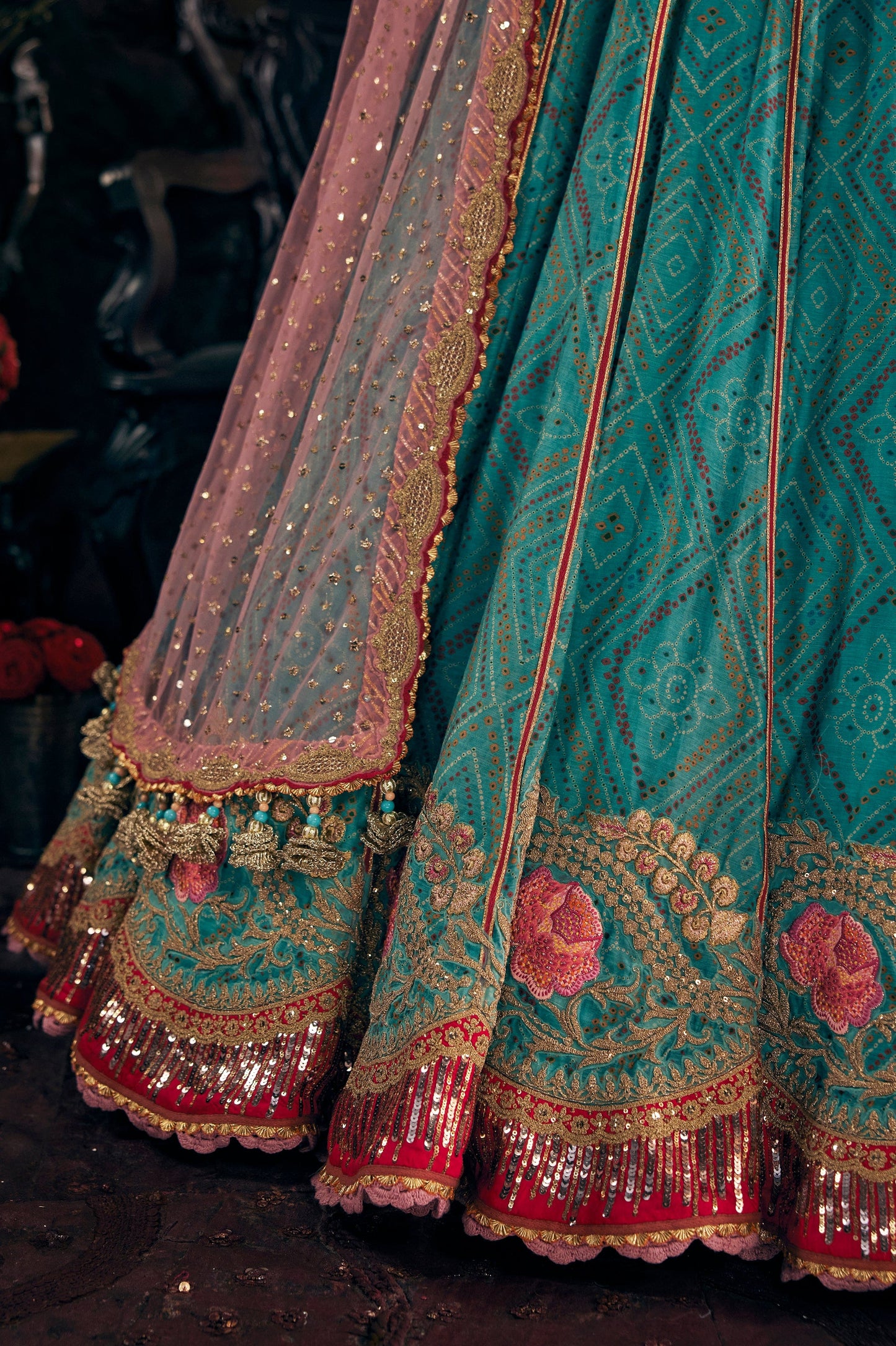 Turquoise Blue Lehenga
