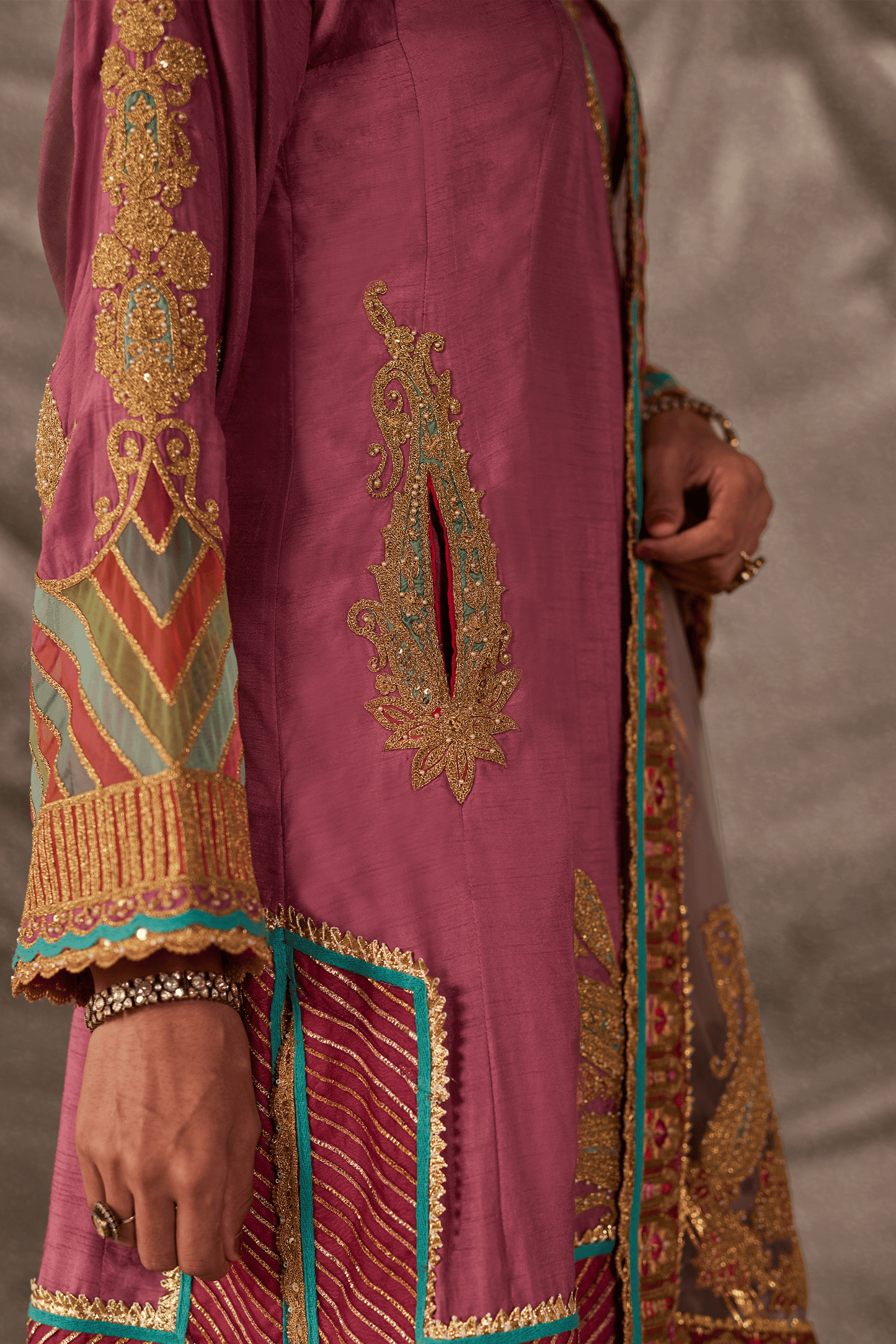 Vintage Pink Kurta Set