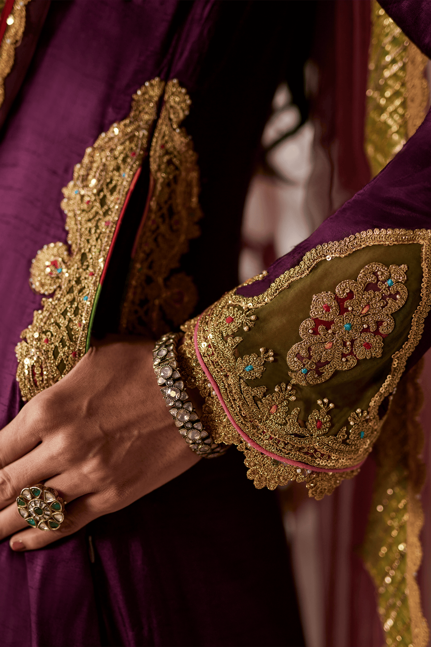 Purple Kurta Set
