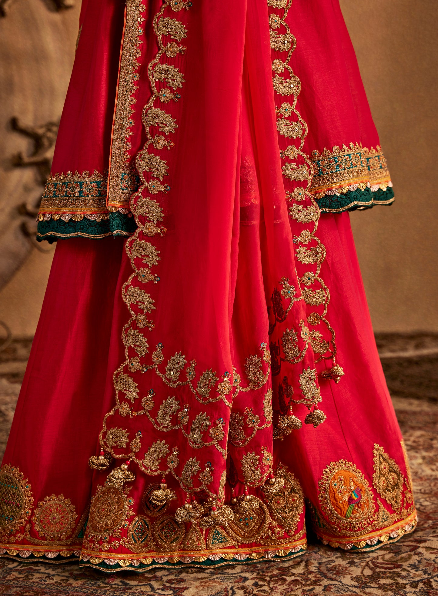 Hot Pink Sharara Set