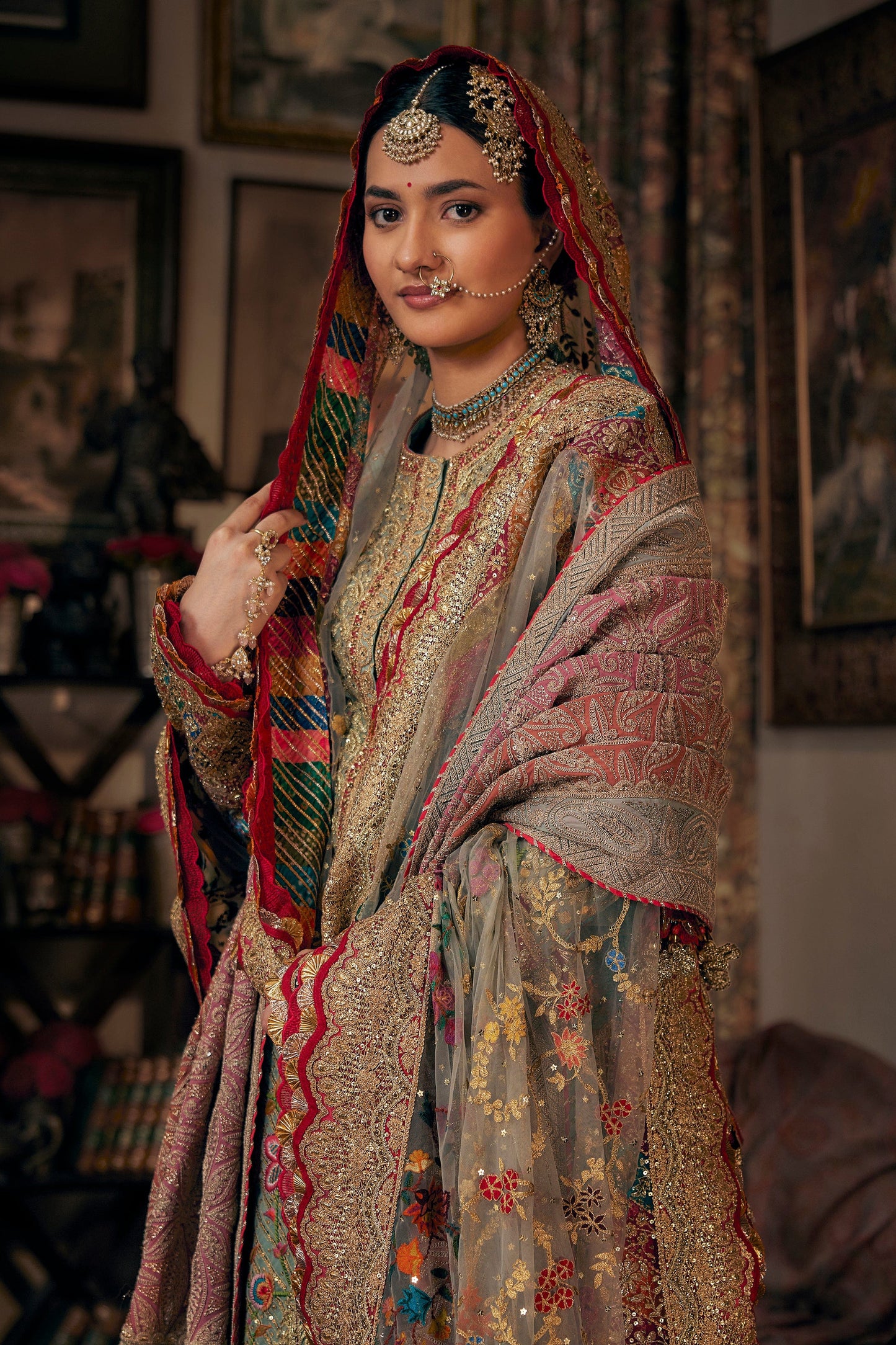 Pale Blue Kurti-Sharara Set