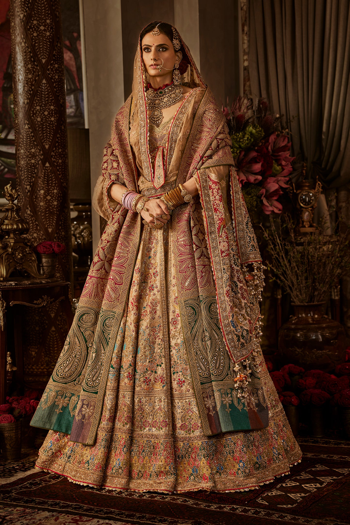 Earthy Gold Lehenga
