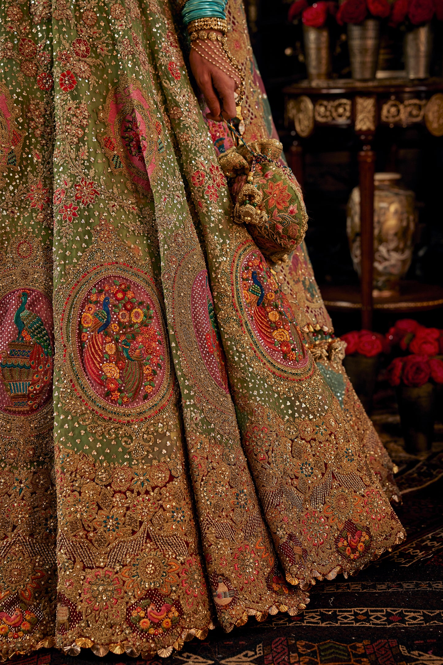 Occidental Seafoam Lehenga