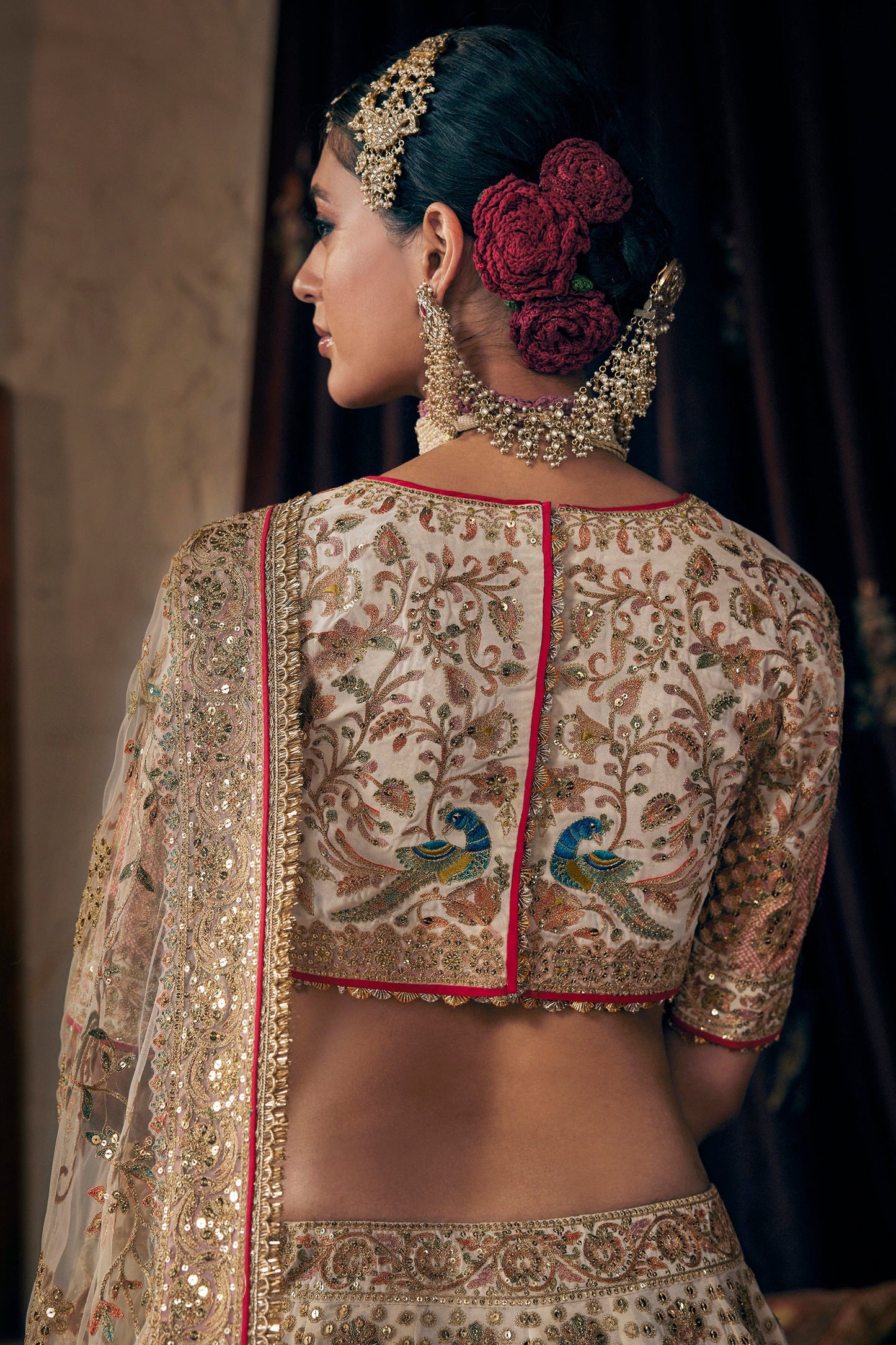 Pale Gilded Ivory Lehenga