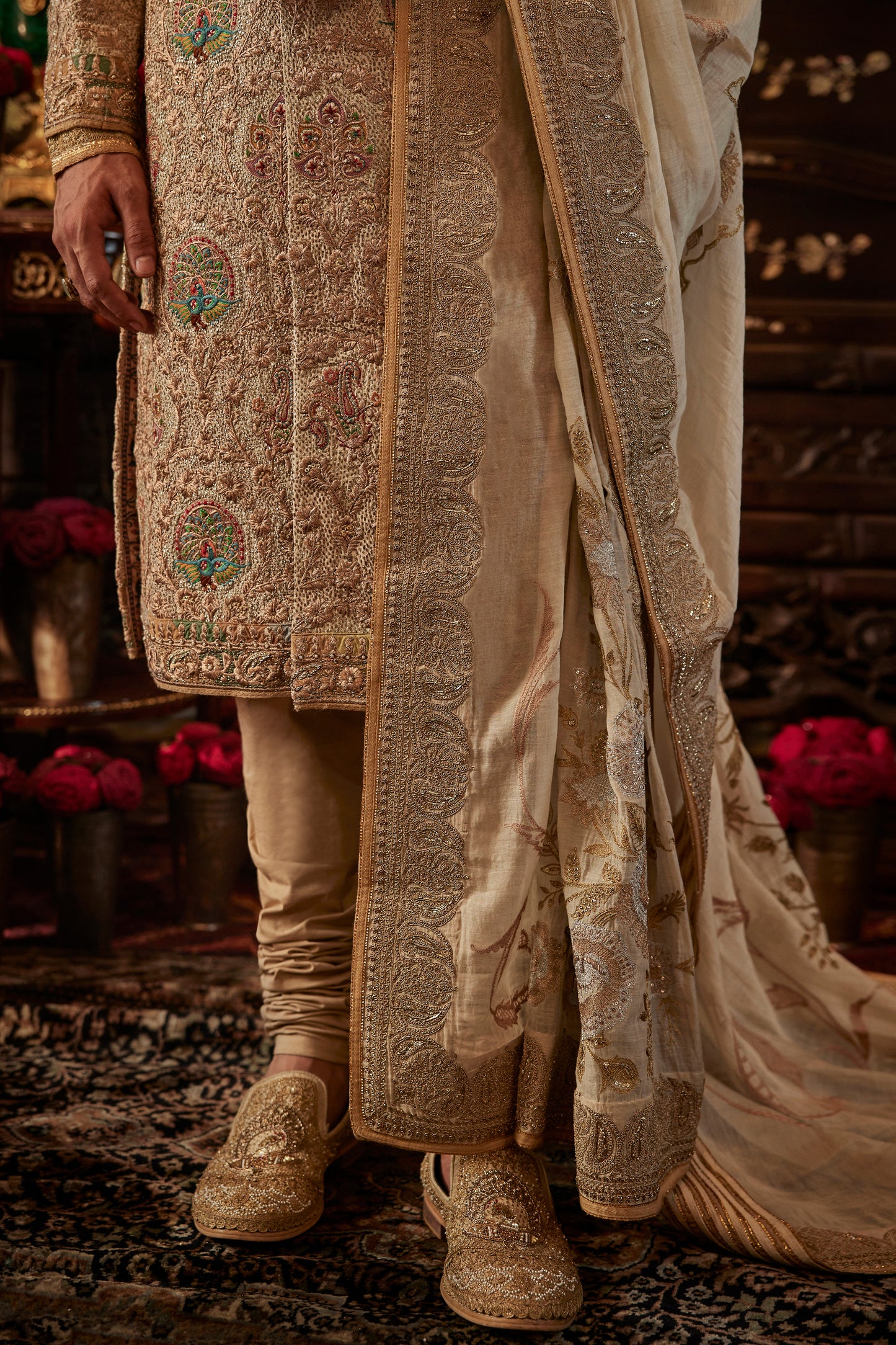 Mughal Miniature Art Sherwani