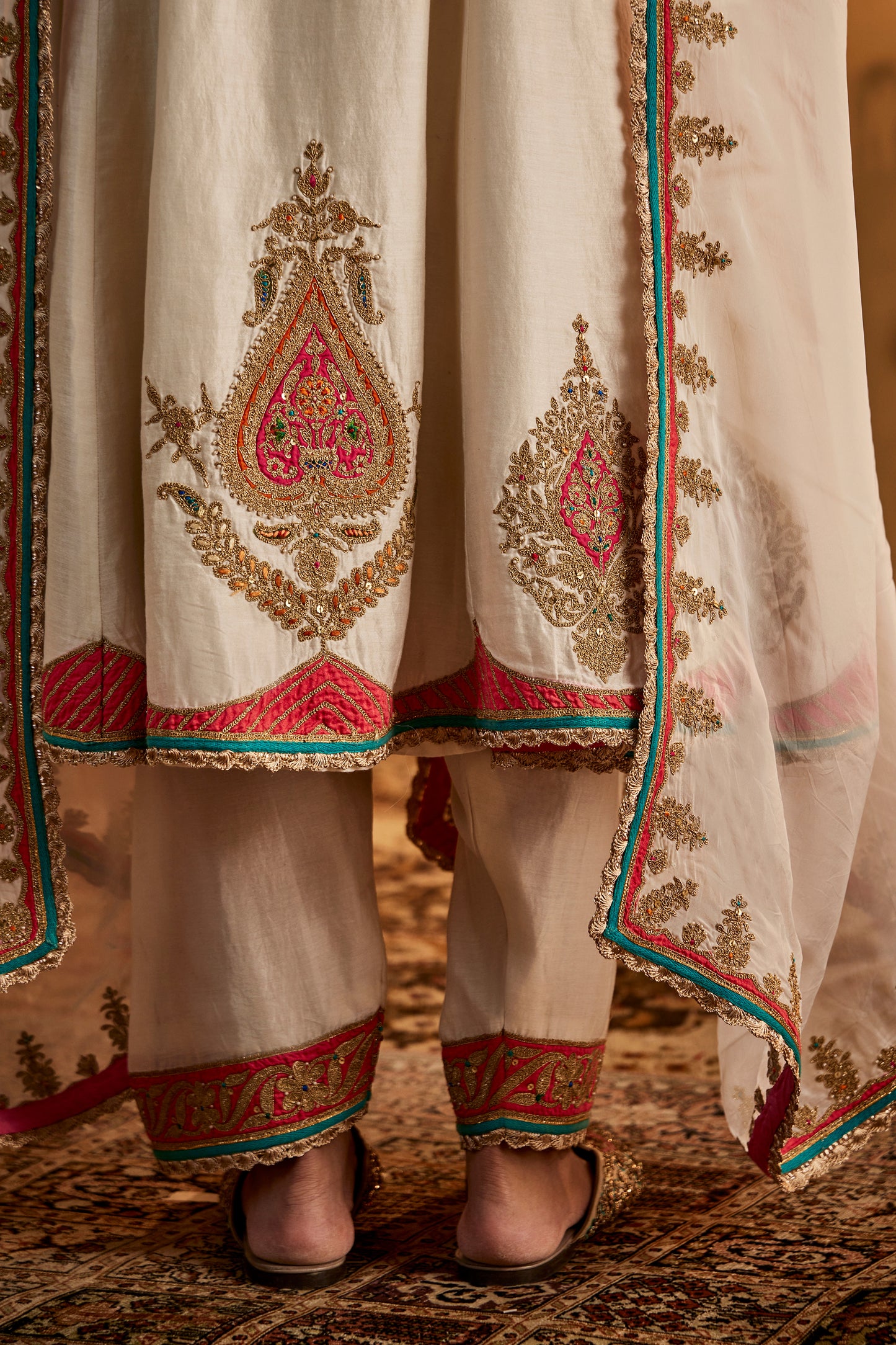 Ivory Kalidar Salwar Set