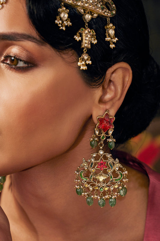 Chaand Sitara Earrings