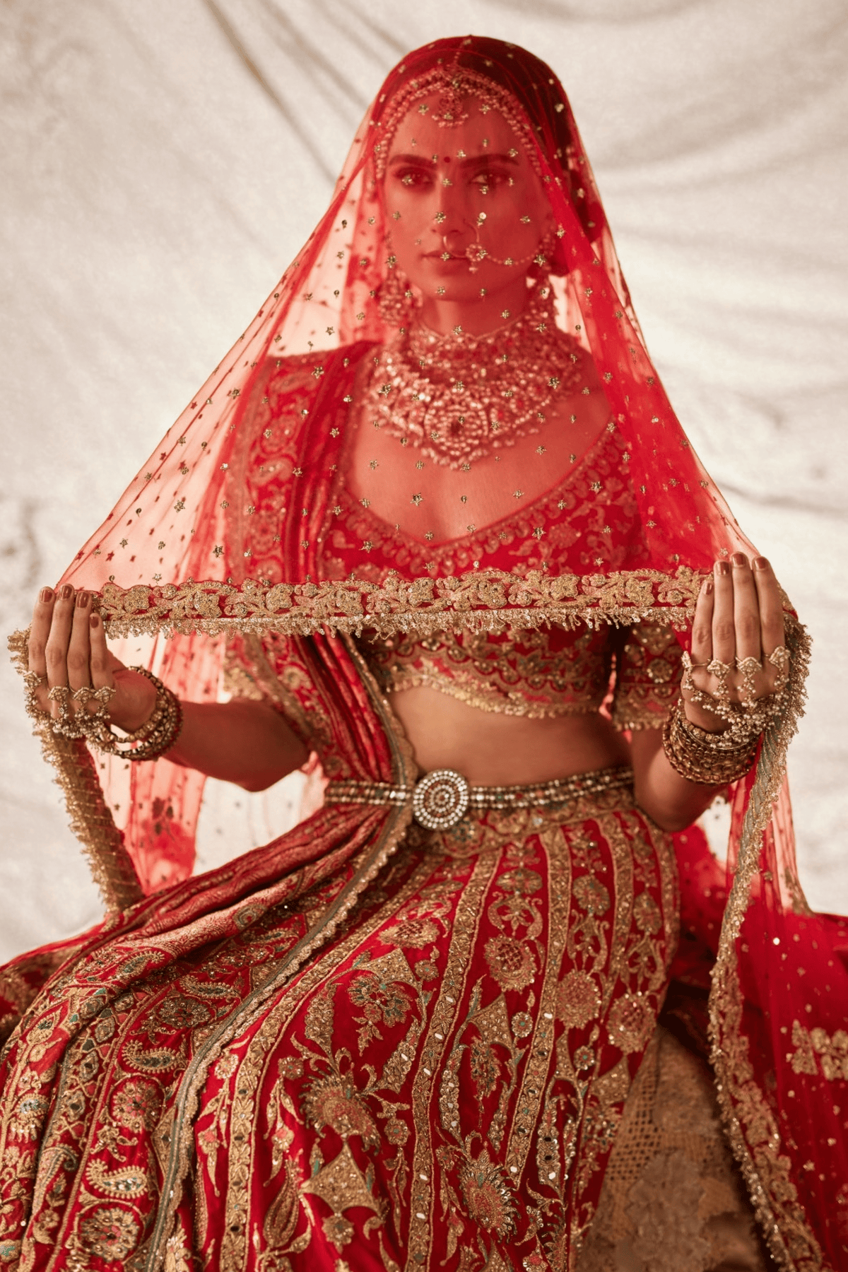 Deep Red Lehenga